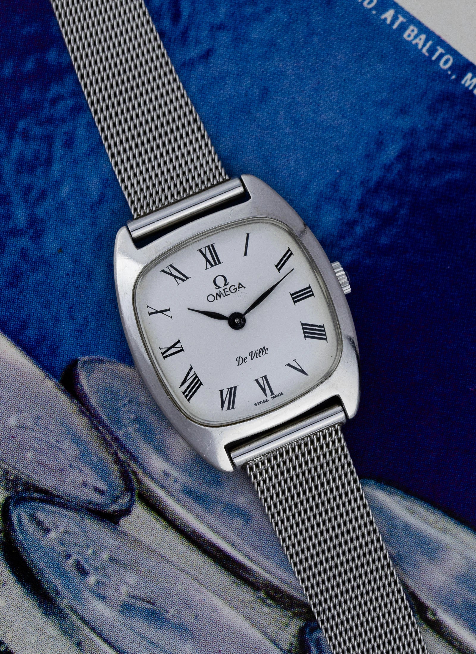 1979 Lady Omega De Ville Mesh Bracelet 511.0531 cal. 625 Serviced