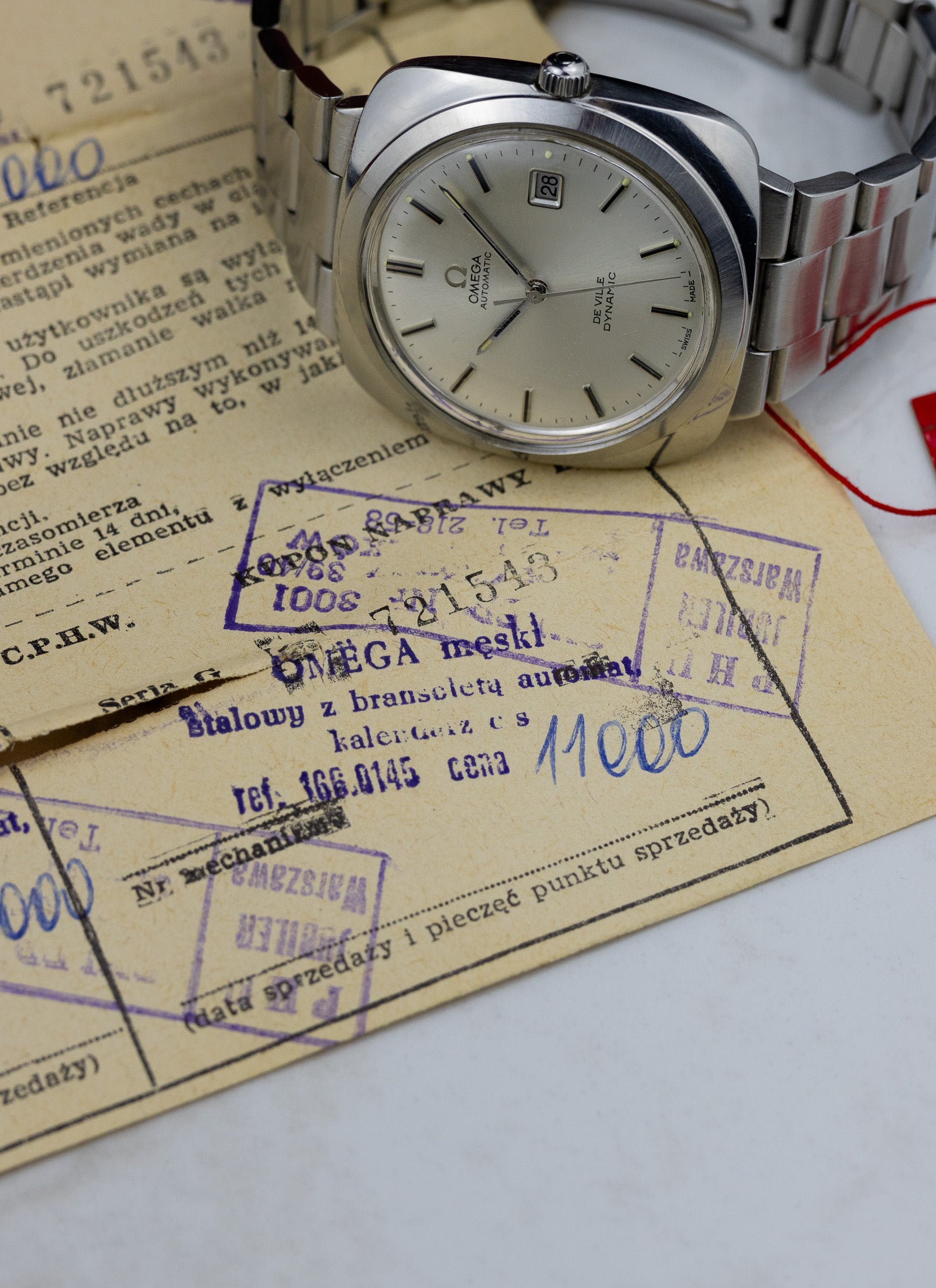 1970s Omega De Ville Dynamic 166.0145 cal. 565 Polski Full Set