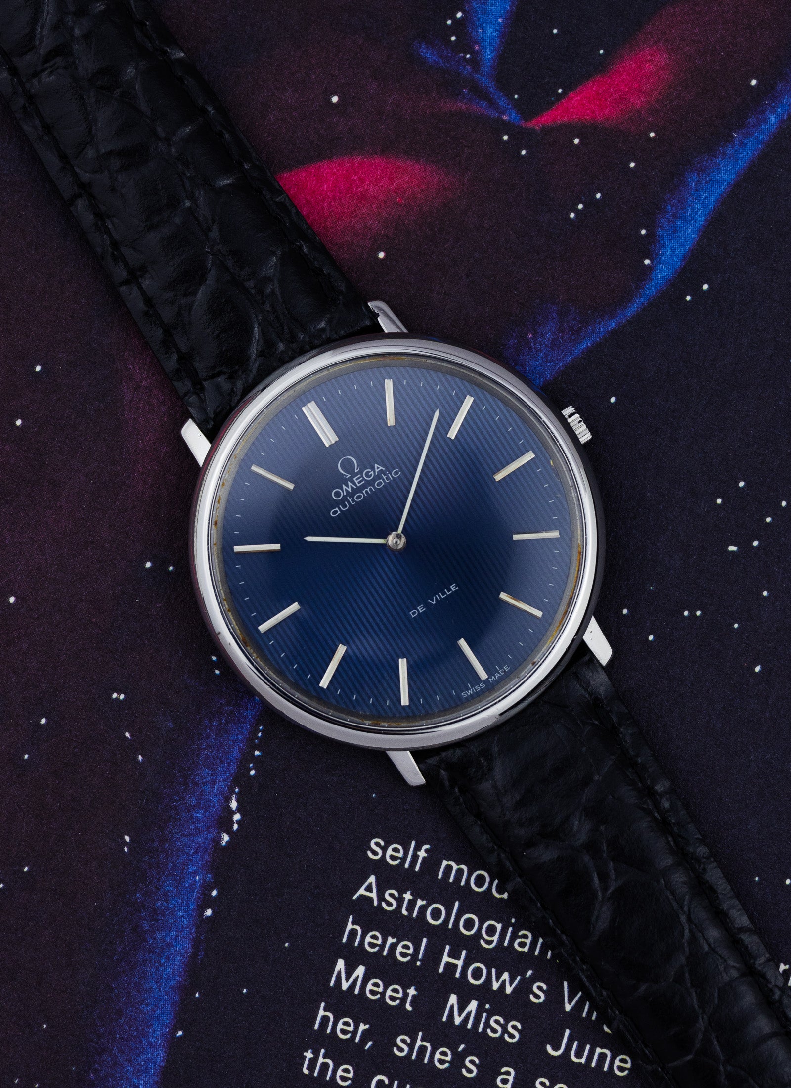 1968 Omega De Ville Blue Tapestry Dial 151.0039 cal. 711