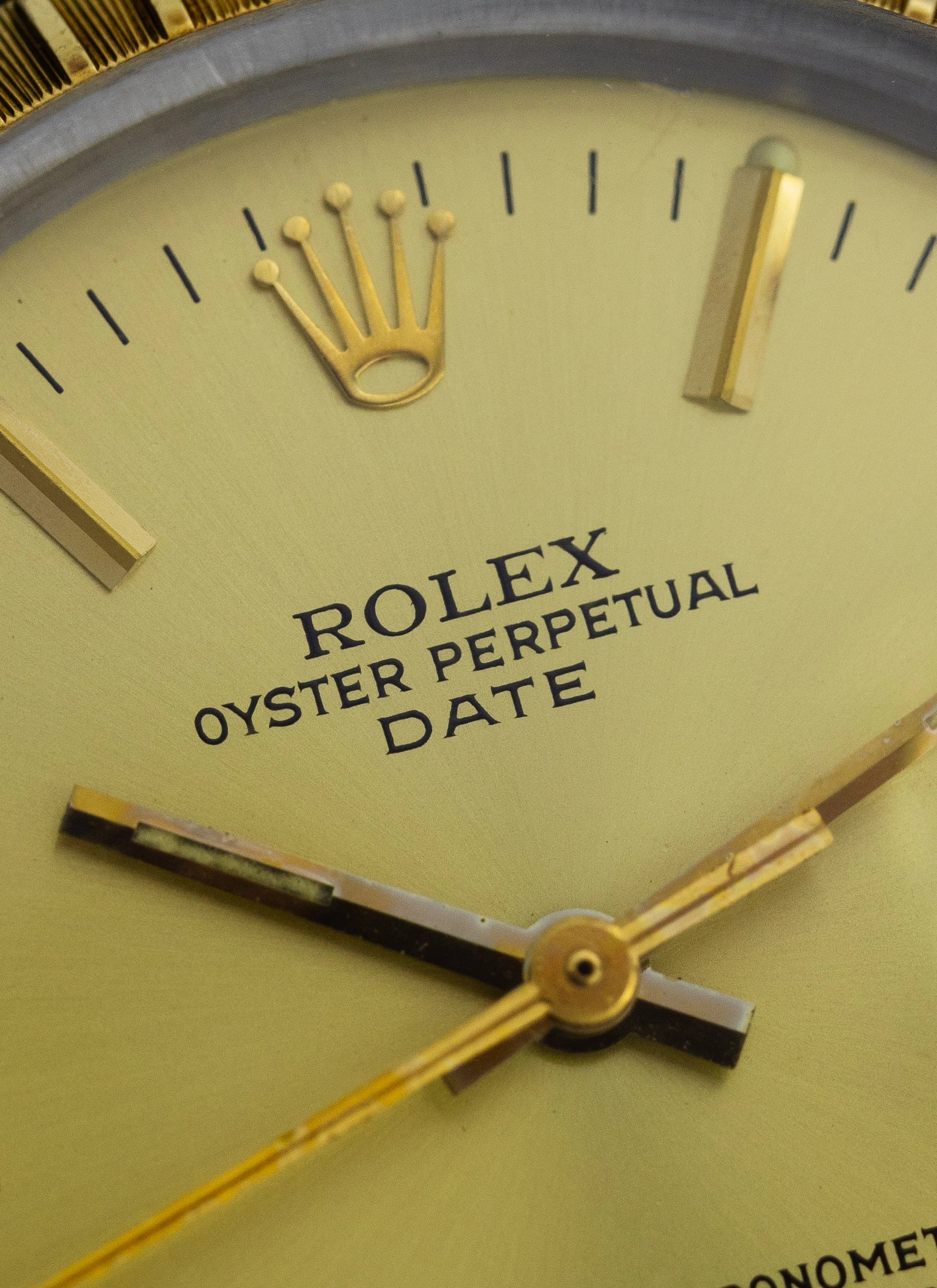 1978 Rolex Oyster Perpetual Date Champagne Dial 1505 Bicolor