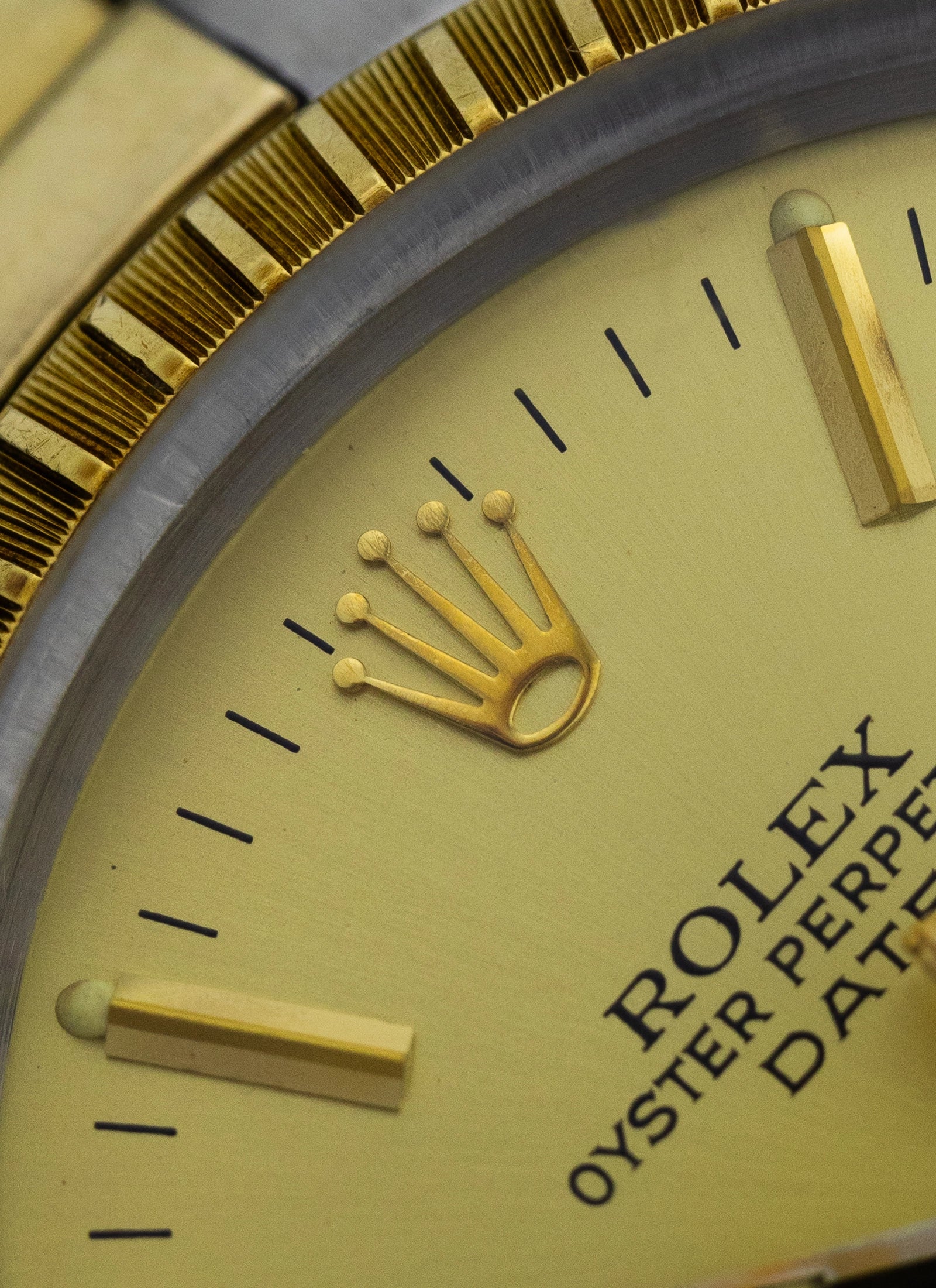 1978 Rolex Oyster Perpetual Date Champagne Dial 1505 Bicolor