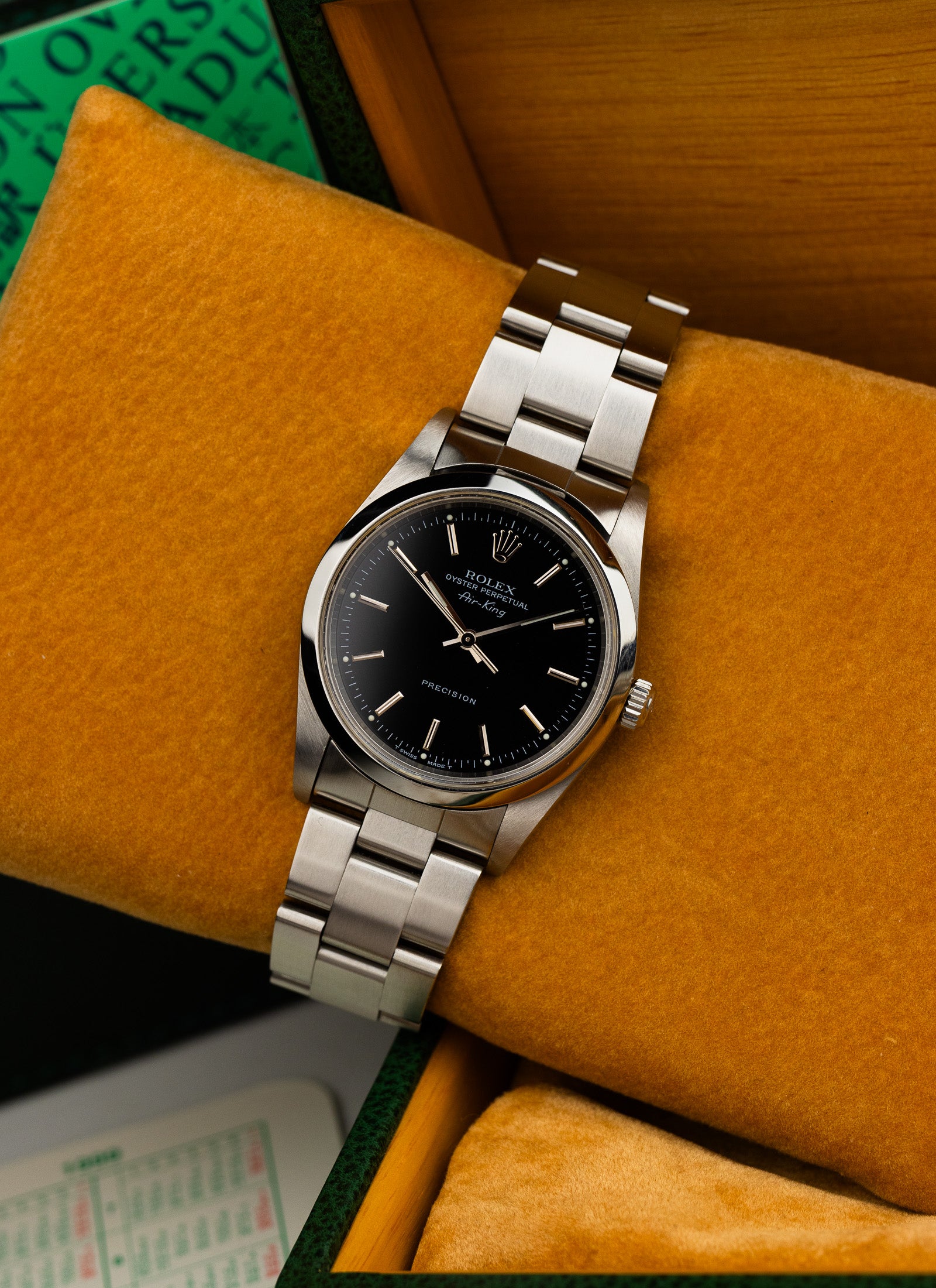 1999 Rolex Air-King Black Dial 14000 cal. 3000 Serviced Box
