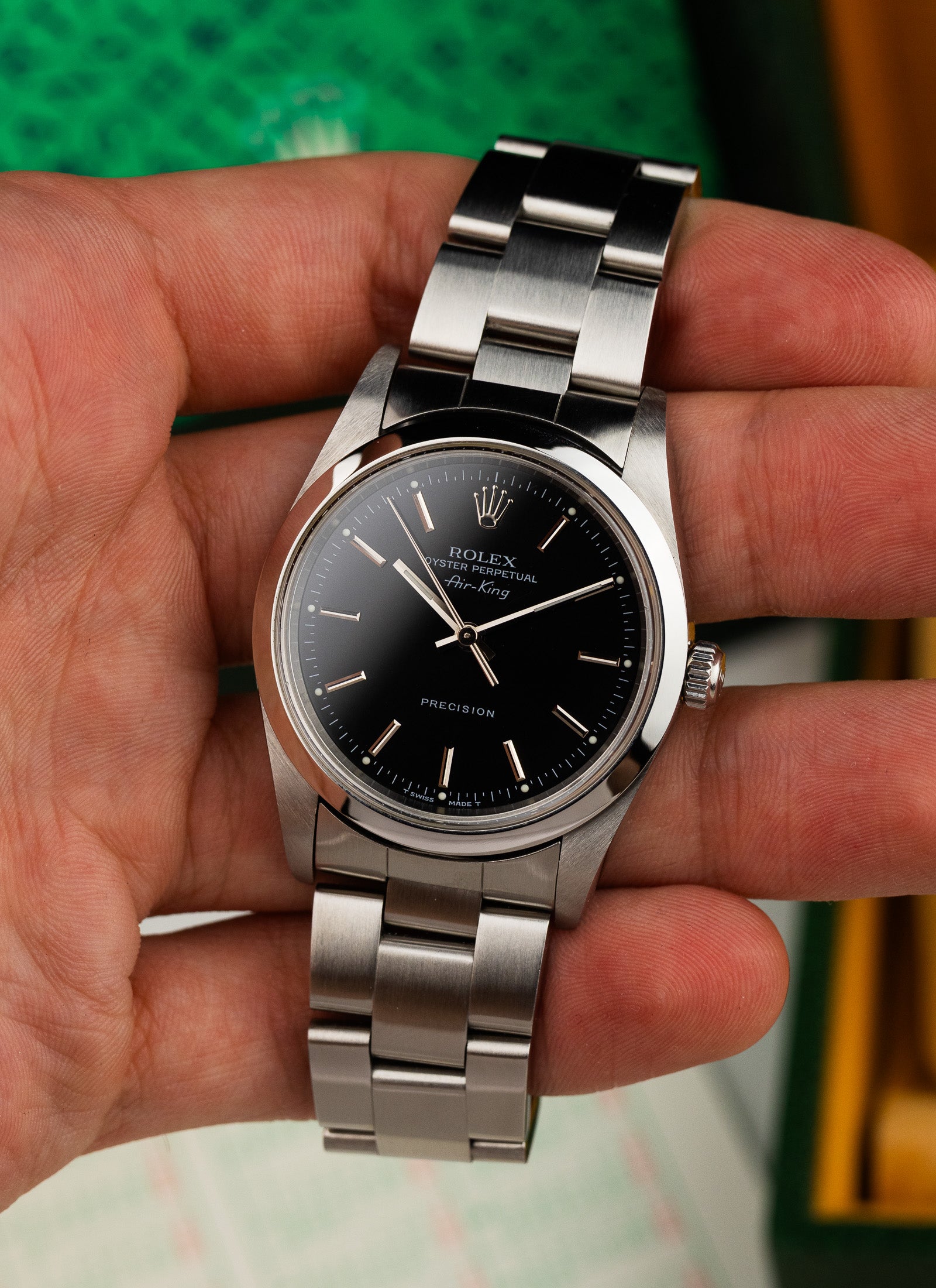 1999 Rolex Air-King Black Dial 14000 cal. 3000 Serviced Box