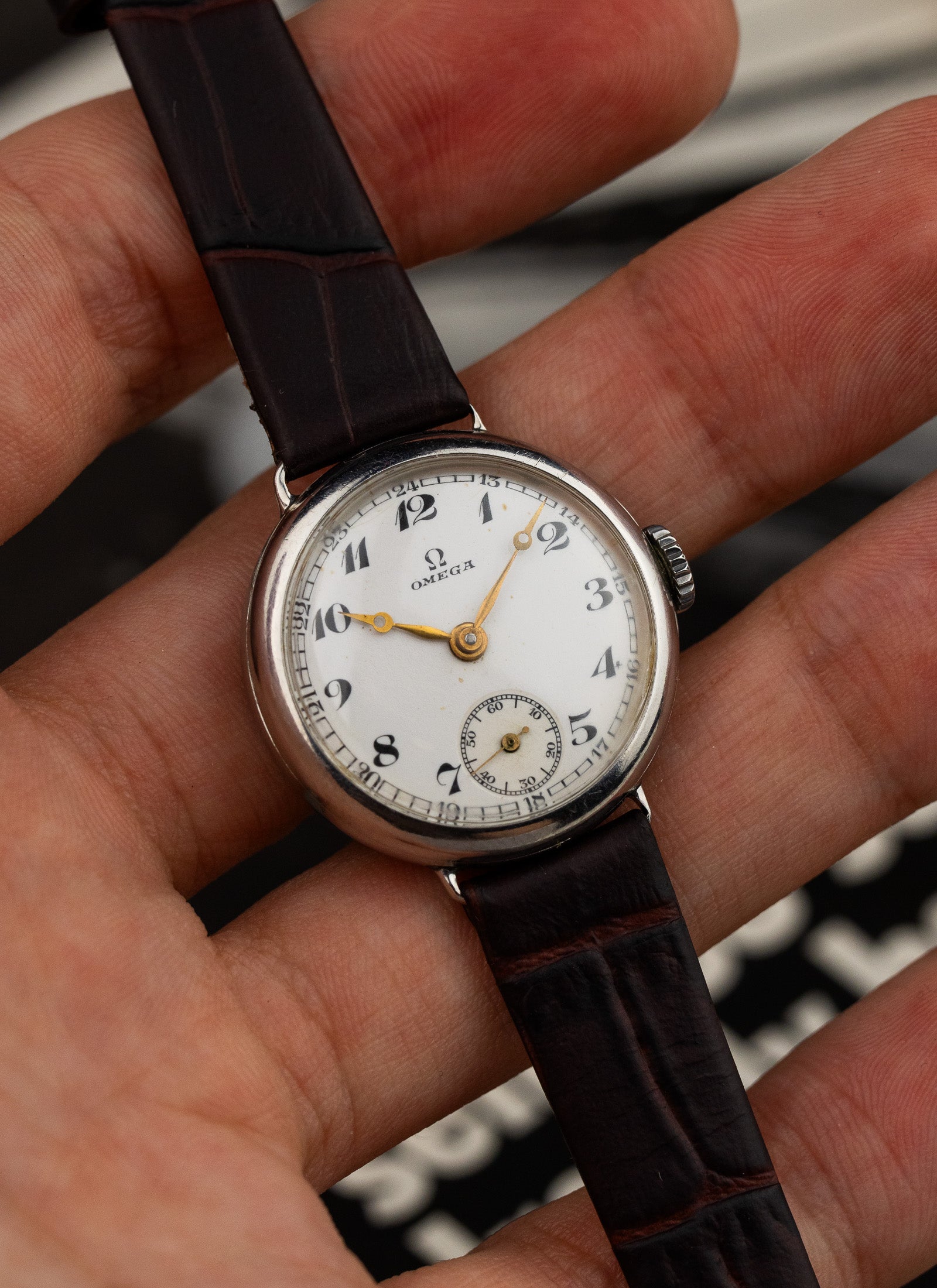1935 Lady Omega Trench Watch Breguet Numerals 9371187 cal. 234 Serviced