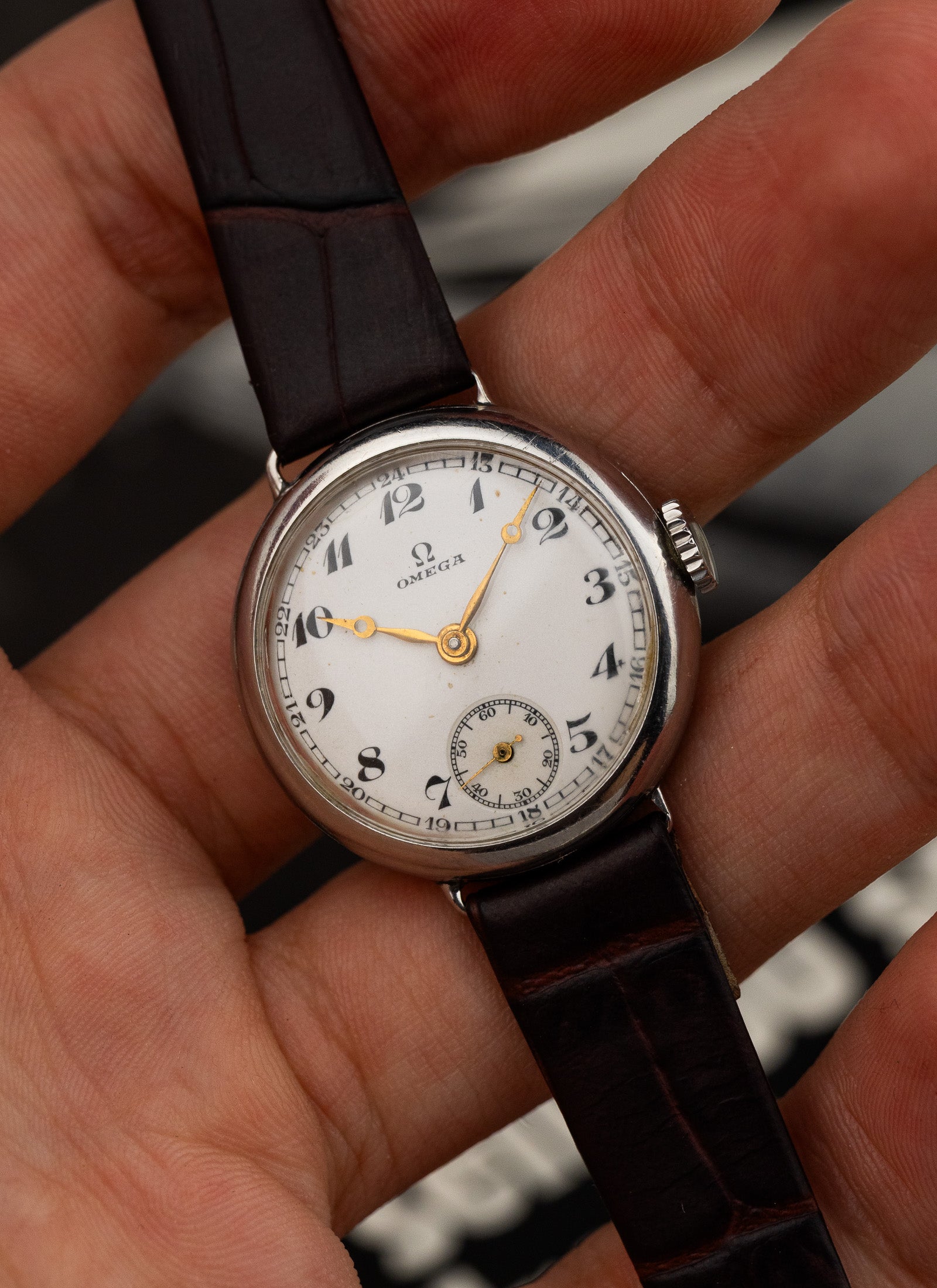 1935 Lady Omega Trench Watch Breguet Numerals 9371187 cal. 234 Serviced