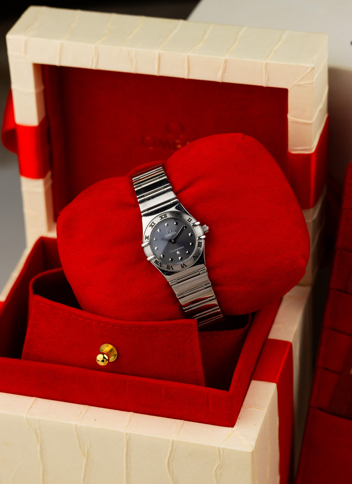 1998 Lady Omega Constellation My Choice Gray Dial 1561.51.00 cal. 1456 Full Set