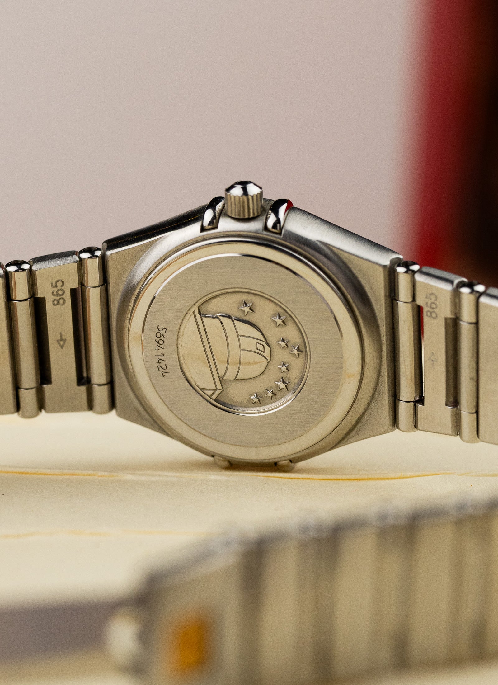 1998 Lady Omega Constellation Salmon Dial 795.1203 cal. 1456 Box