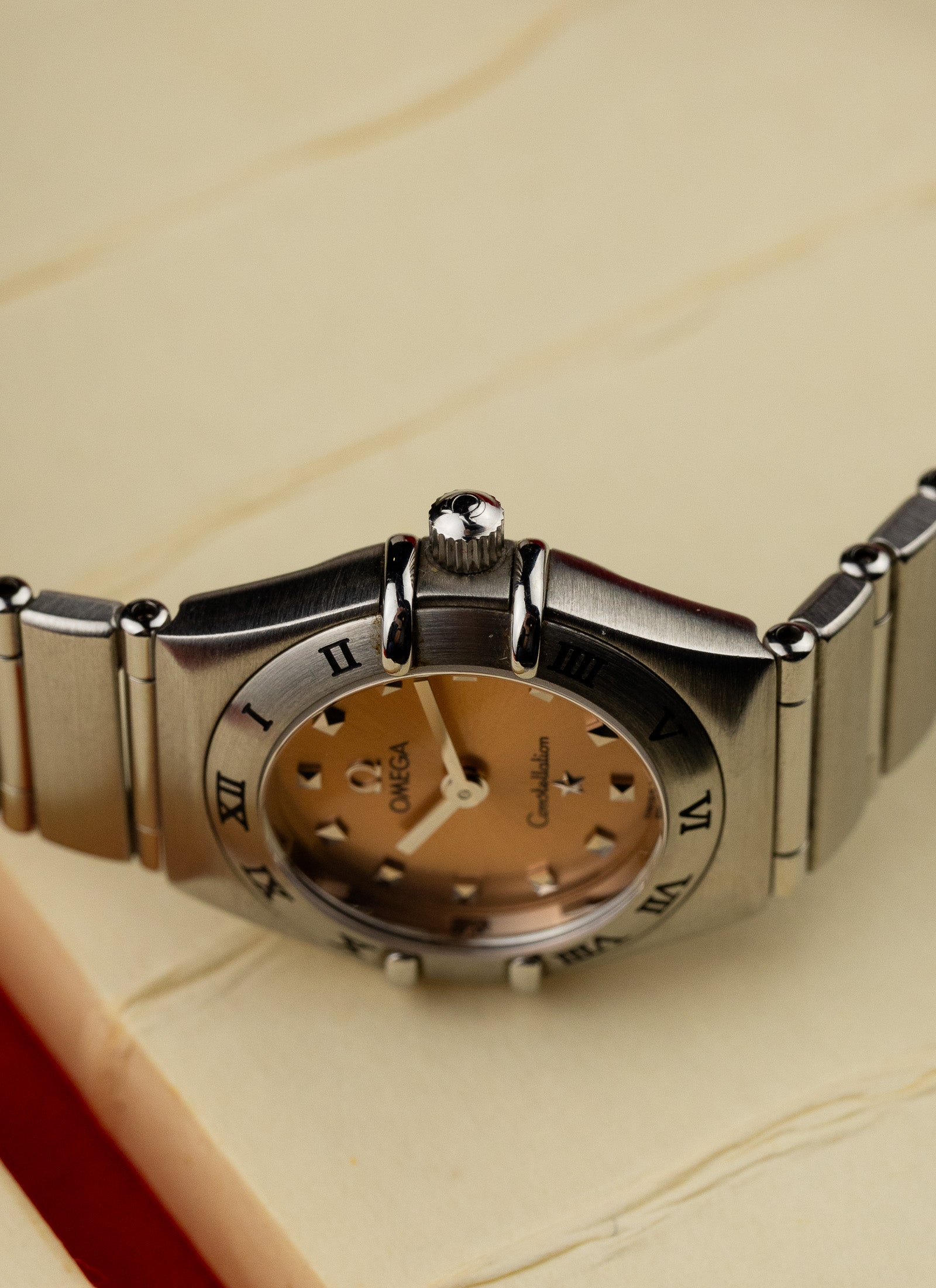 1998 Lady Omega Constellation Salmon Dial 795.1203 cal. 1456 Box