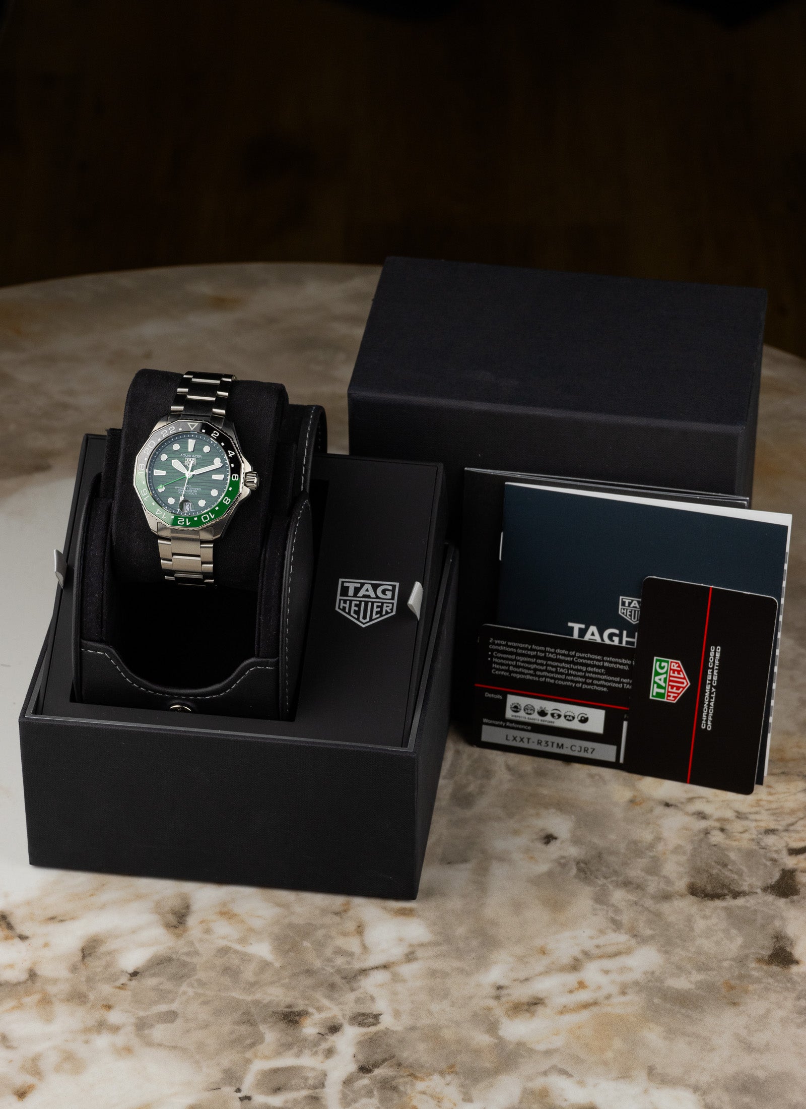 2026 TAG Heuer Aquaracer Professional 300 GMT WBP5115.BA0013 Full Set