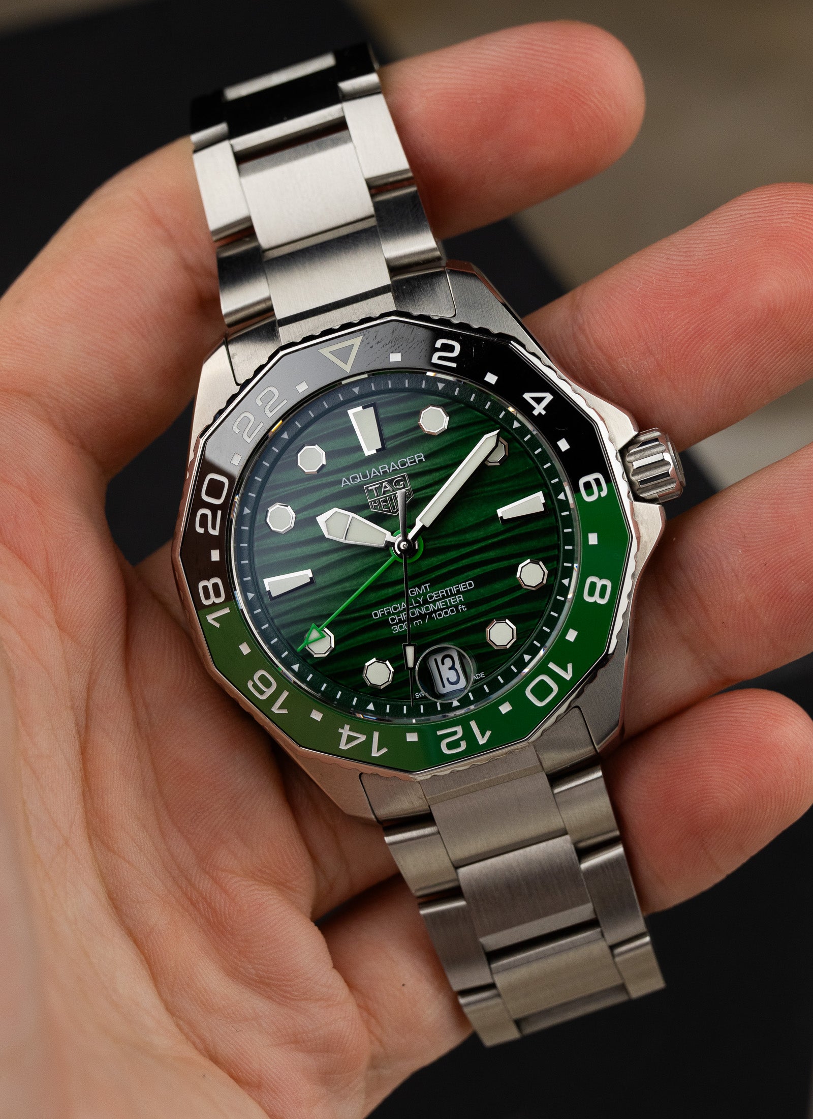 2026 TAG Heuer Aquaracer Professional 300 GMT WBP5115.BA0013 Full Set