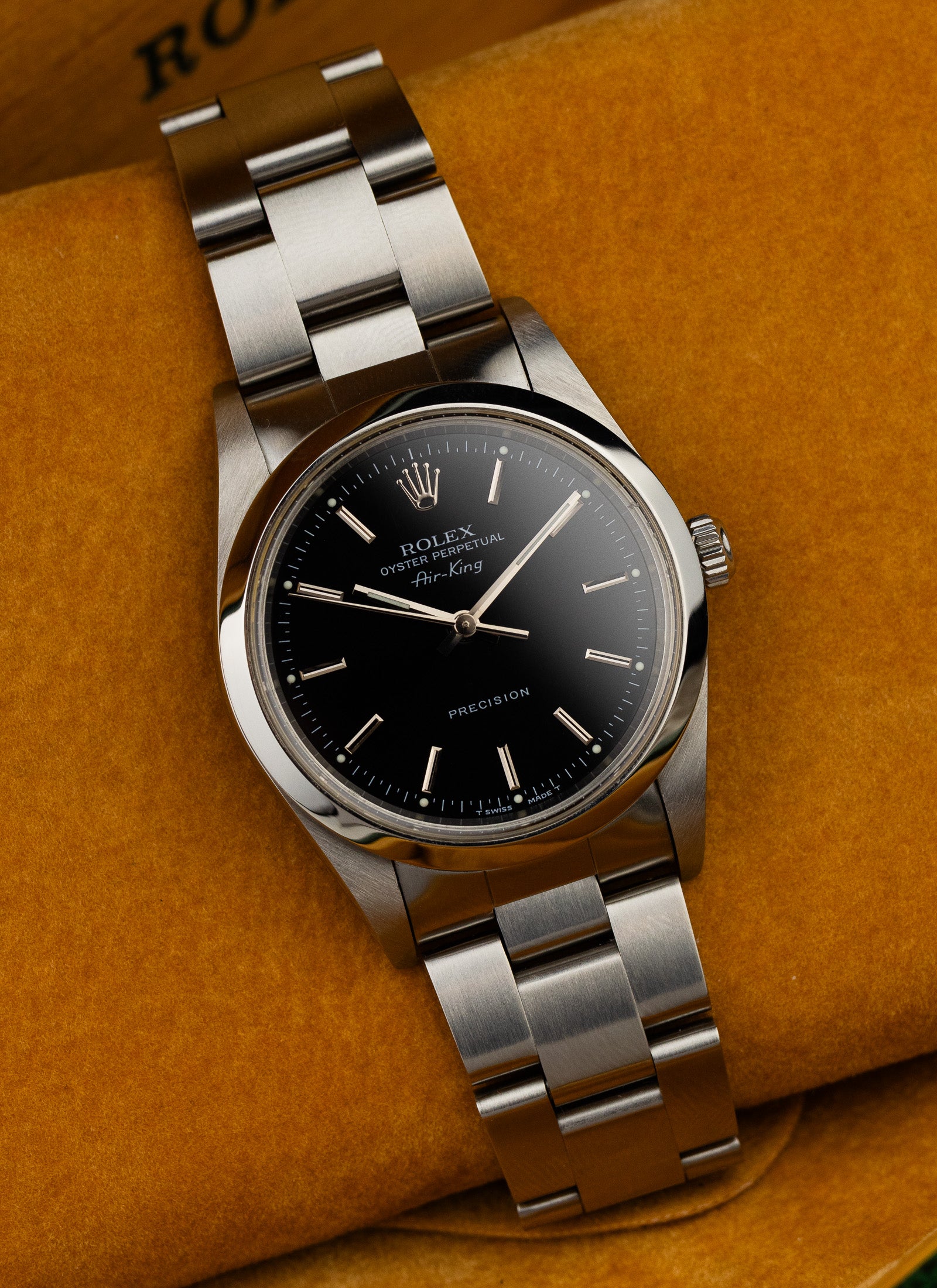 1999 Rolex Air-King Black Dial 14000 cal. 3000 Serviced Box
