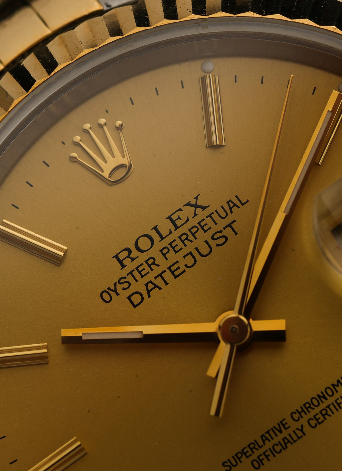 1988 Rolex Datejust Champagne Dial Bicolor 16233 Box