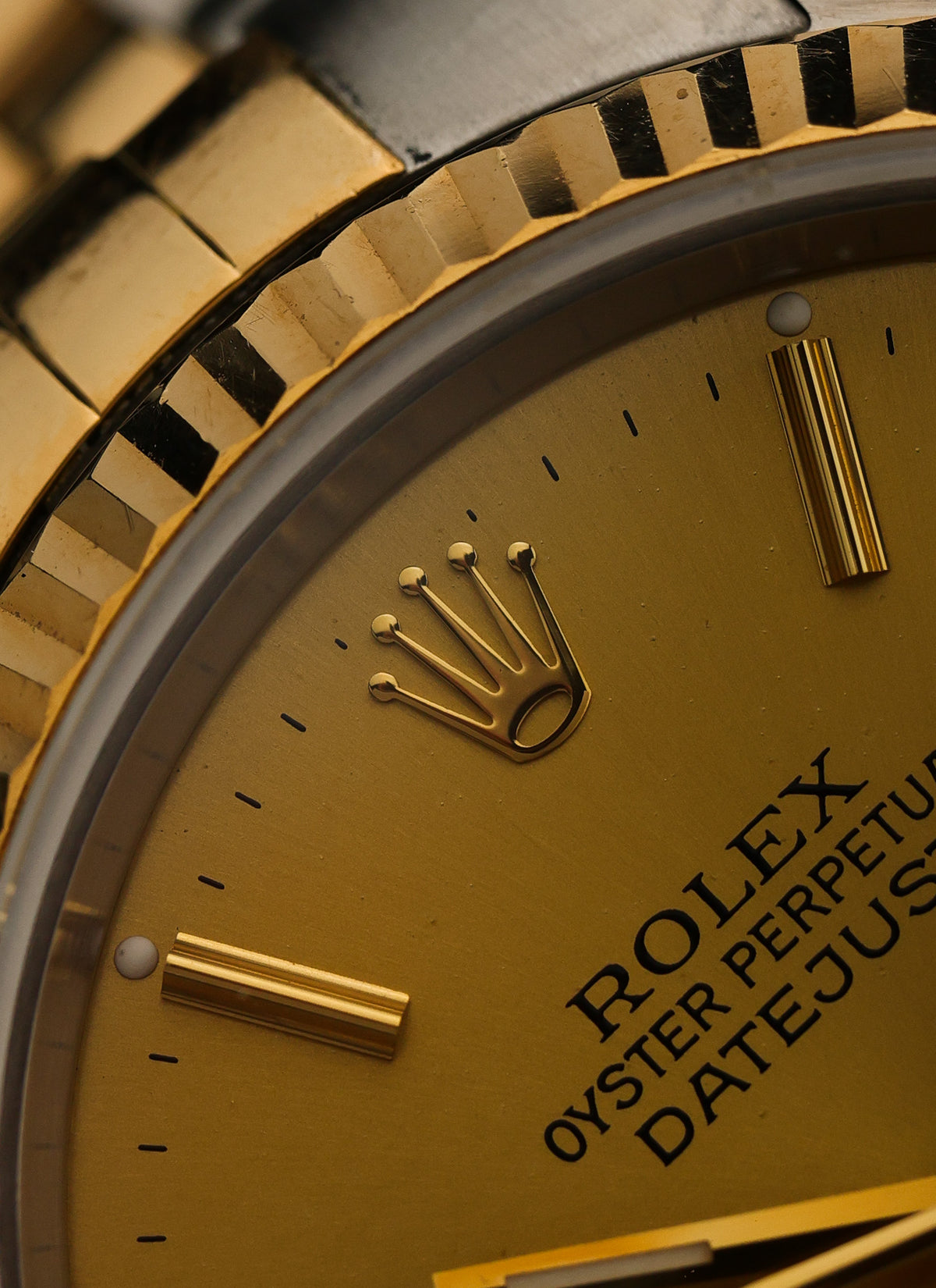 1988 Rolex Datejust Champagne Dial Bicolor 16233 Box