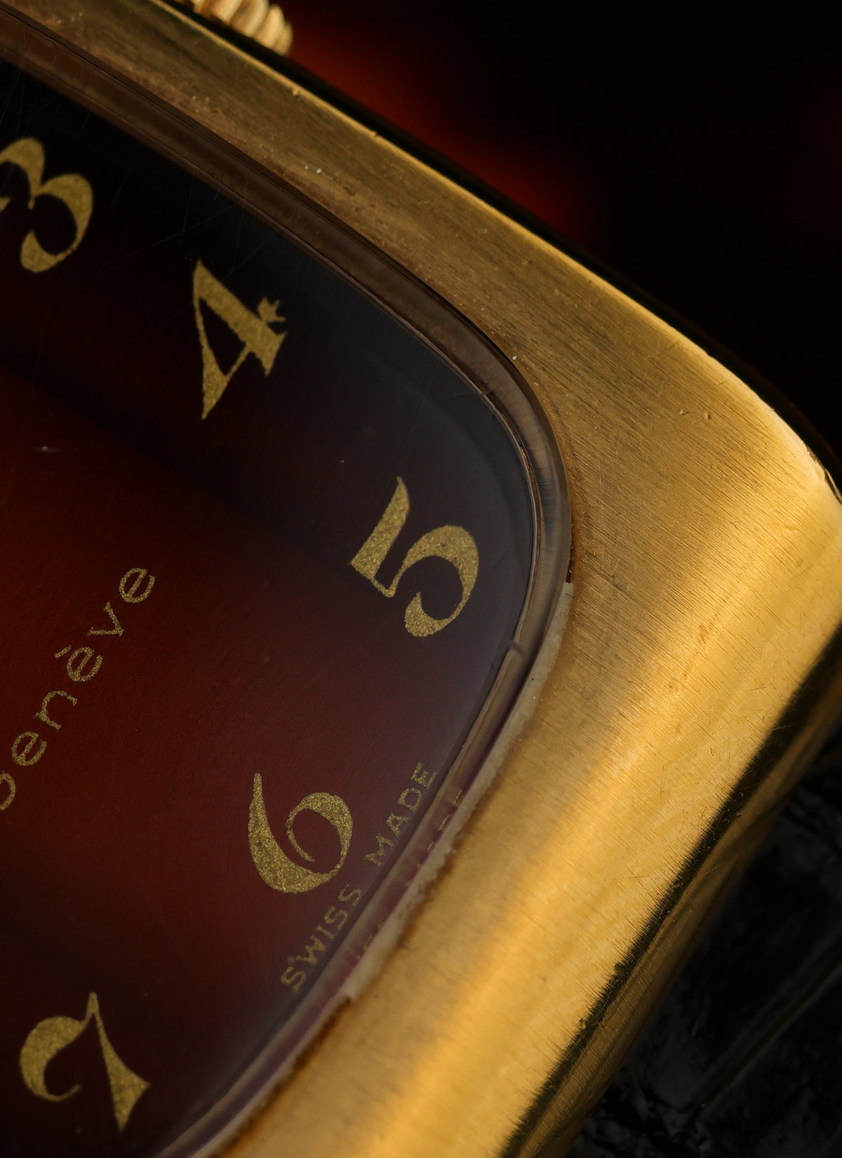 1973 Omega Geneve Burgundy Holo Dial 511.0469 cal. 625
