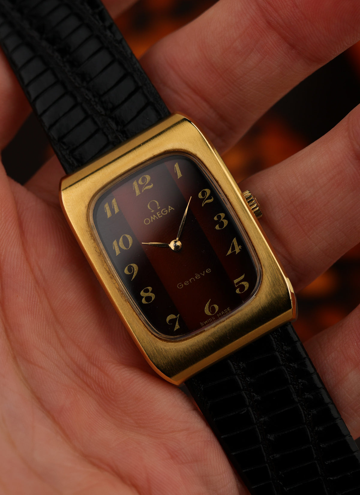1973 Omega Geneve Burgundy Holo Dial 511.0469 cal. 625