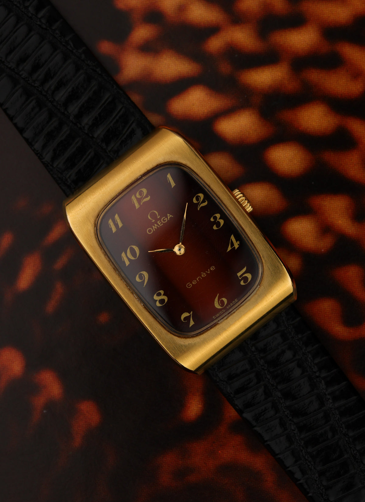 1973 Omega Geneve Burgundy Holo Dial 511.0469 cal. 625