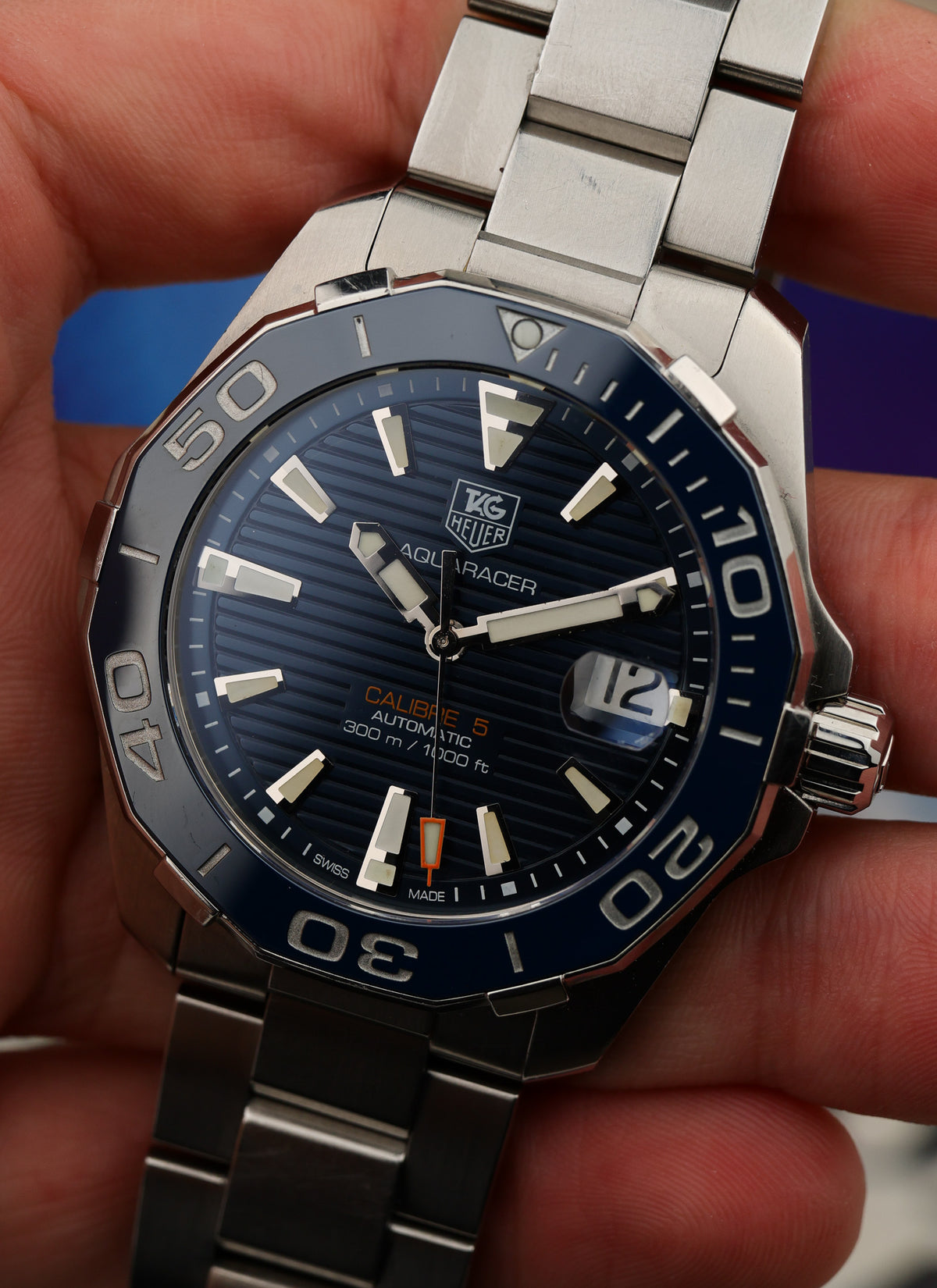 2010s TAG Heuer Aquaracer WAY211C Calibre 5 Serviced