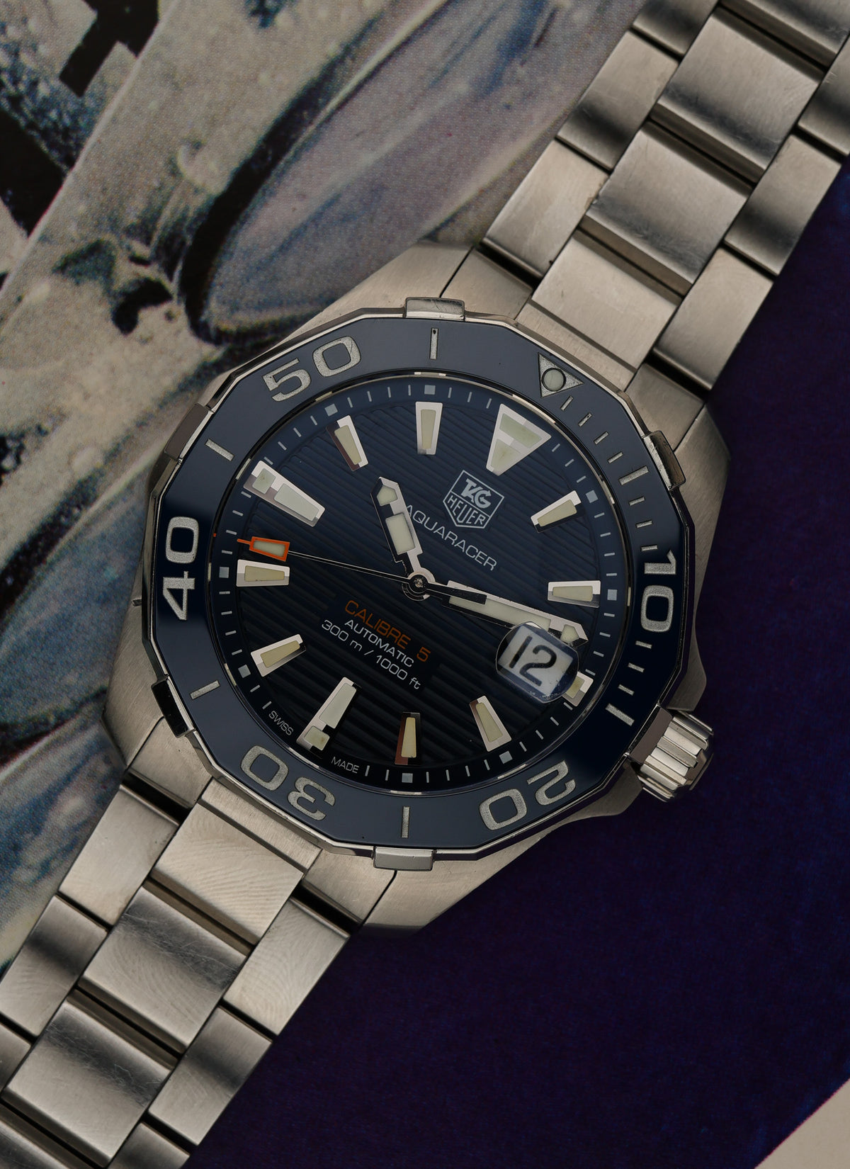 2010s TAG Heuer Aquaracer WAY211C Calibre 5 Serviced