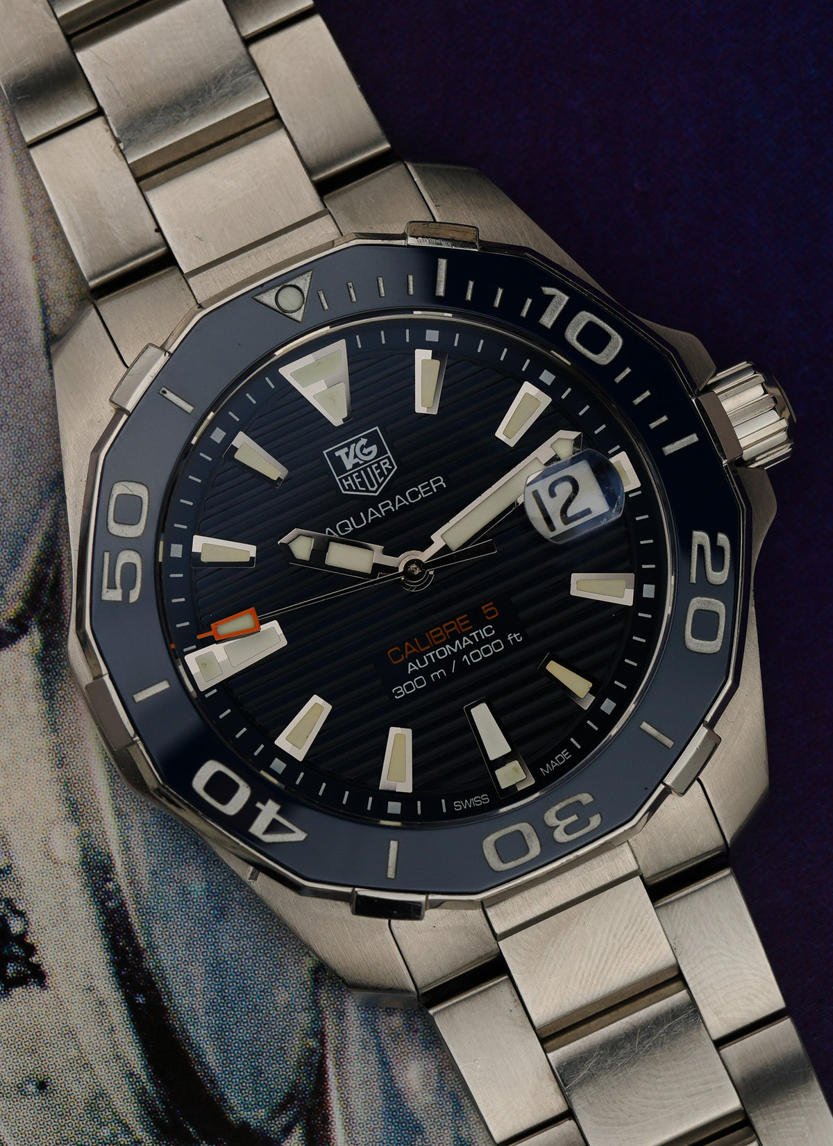 2010s TAG Heuer Aquaracer WAY211C Calibre 5 Serviced