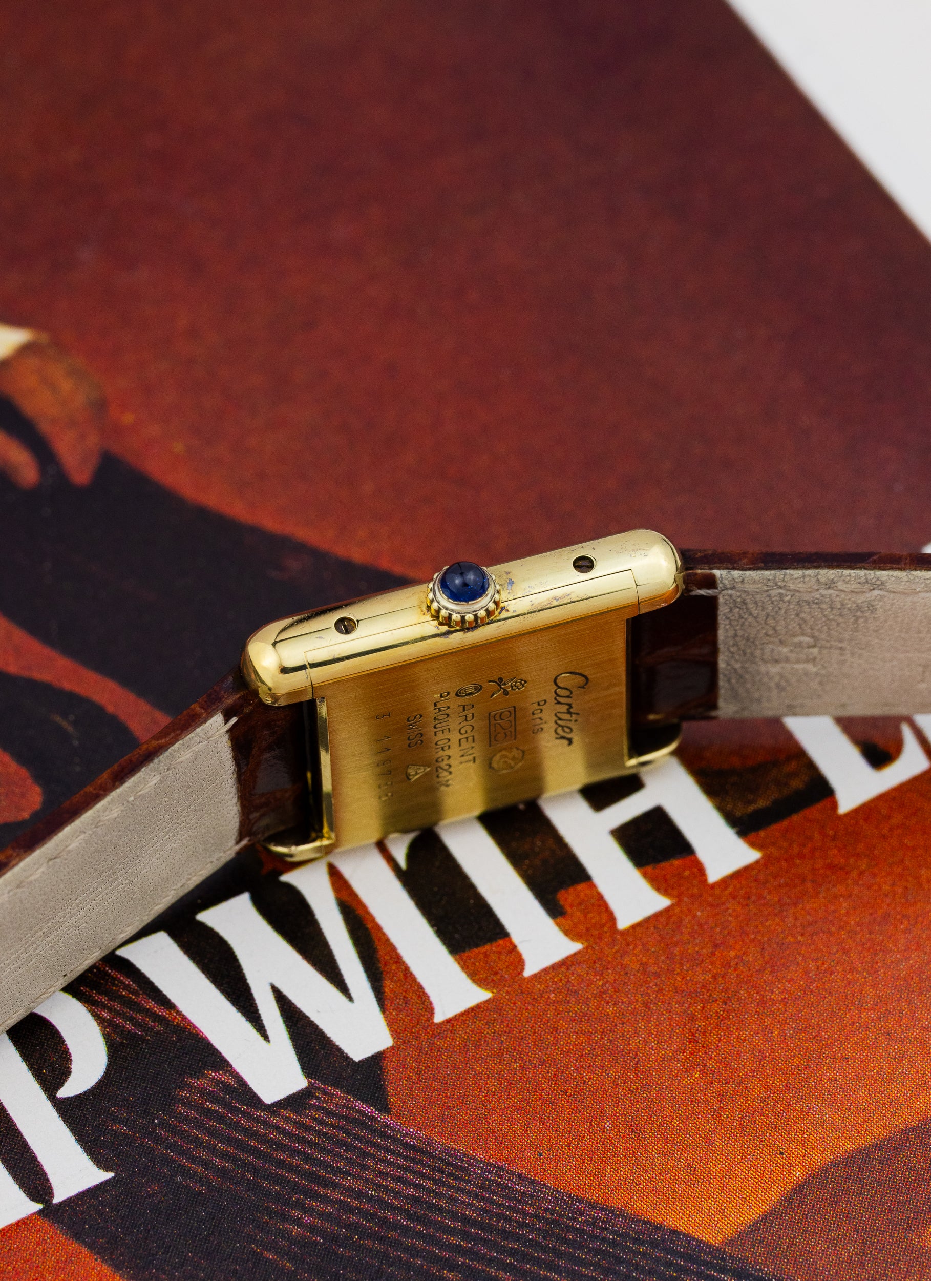 1980s Lady Cartier Tank Ivory Manual Winding