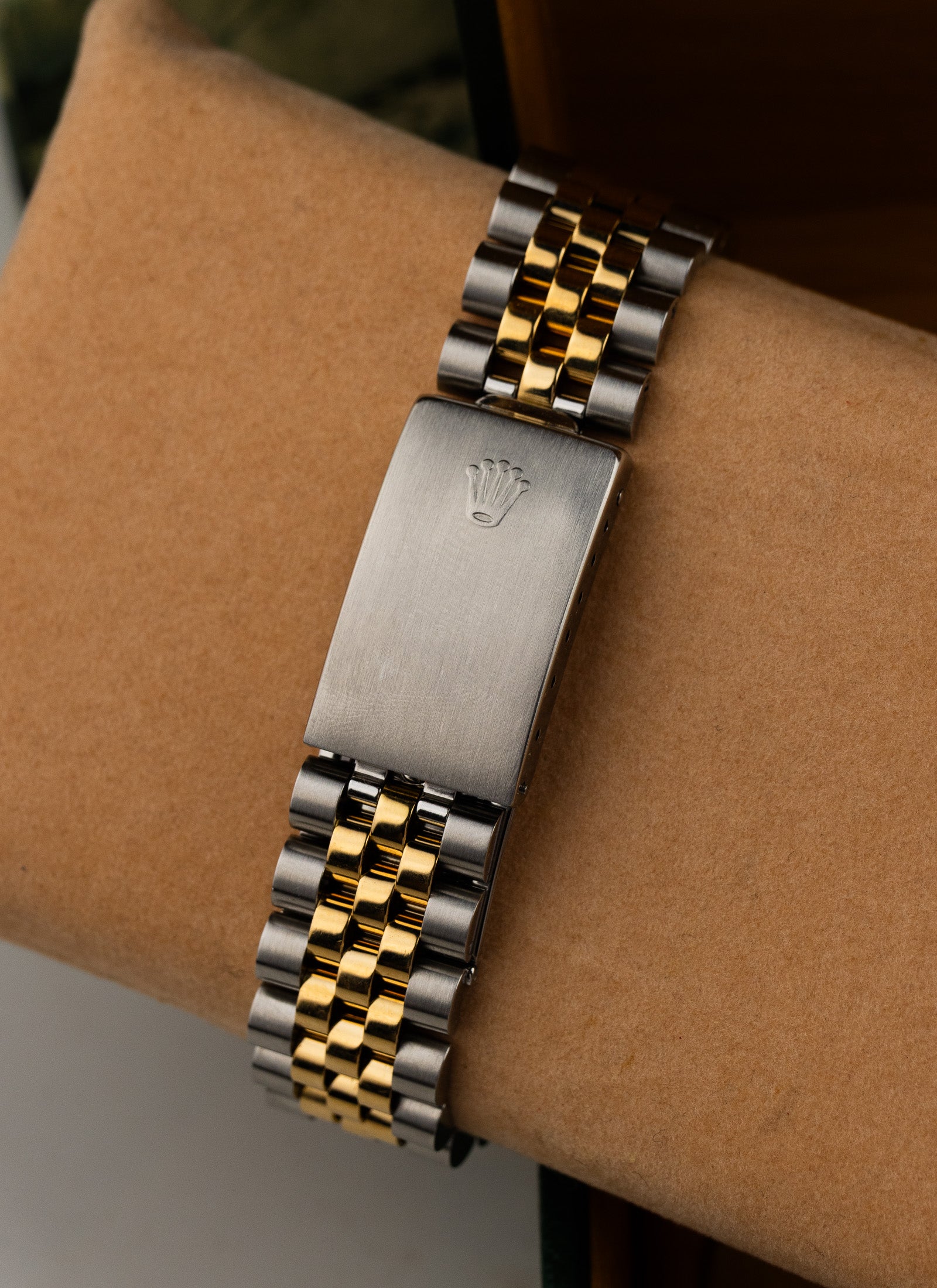 1991 Rolex Datejust Bicolor Champagne Dial 16233 Full Set