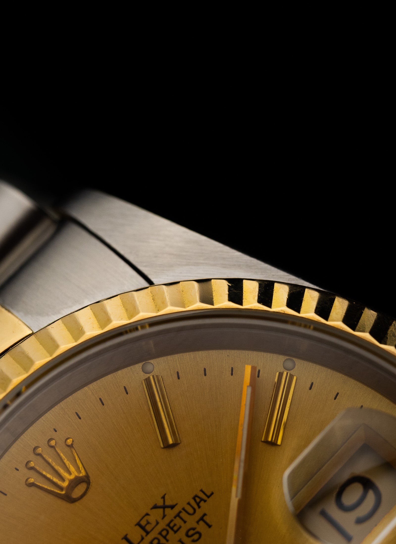 1991 Rolex Datejust Bicolor Champagne Dial 16233 Full Set