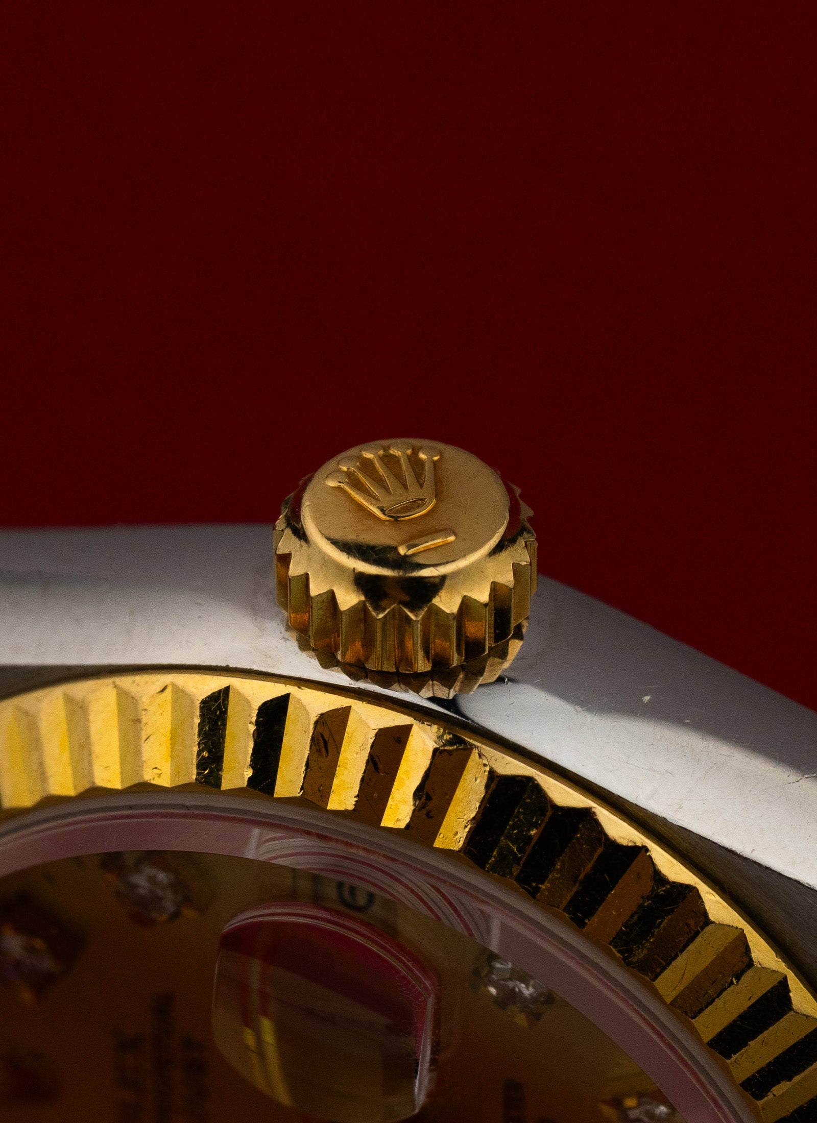 1996 Lady Rolex Datejust Bicolor Champagne Diamonds Dial 69173 Full Set