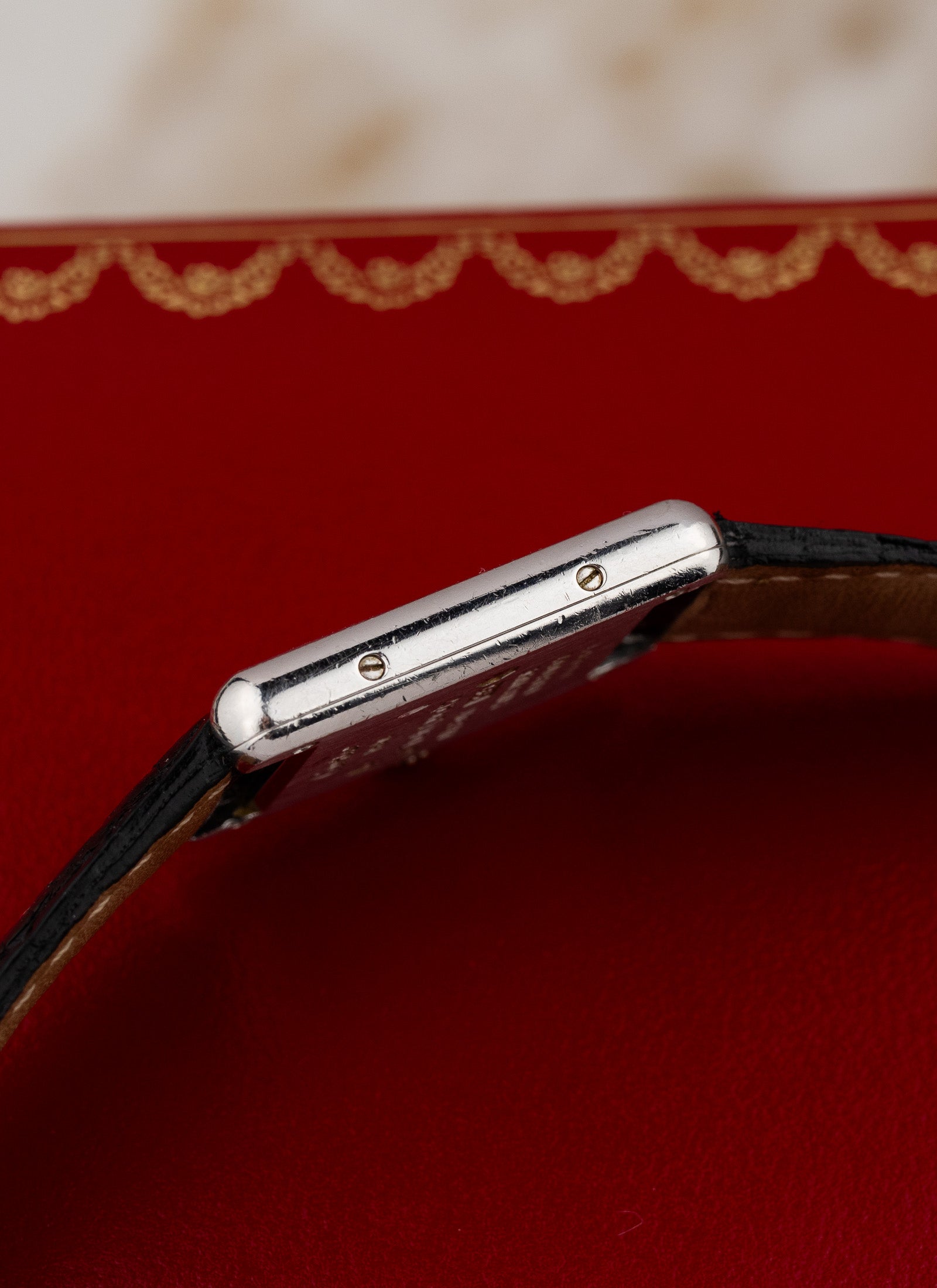 1990s Lady Cartier Must Tank Silver 6057002 Box