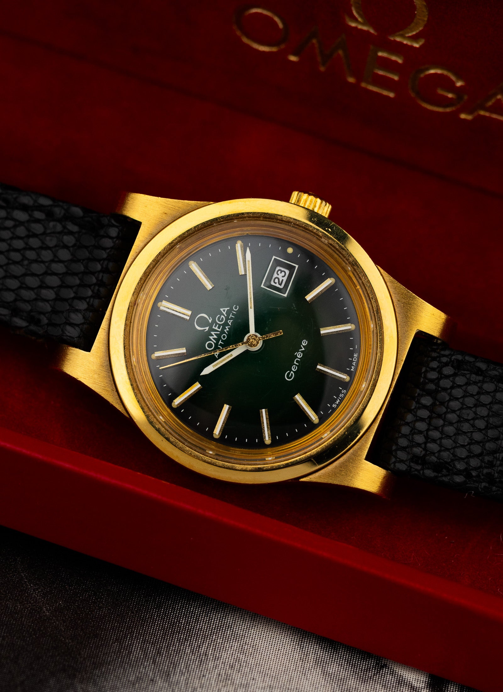 1973 Lady Omega Geneve Green Vignette LNOS 566.0065 cal. 684 Box