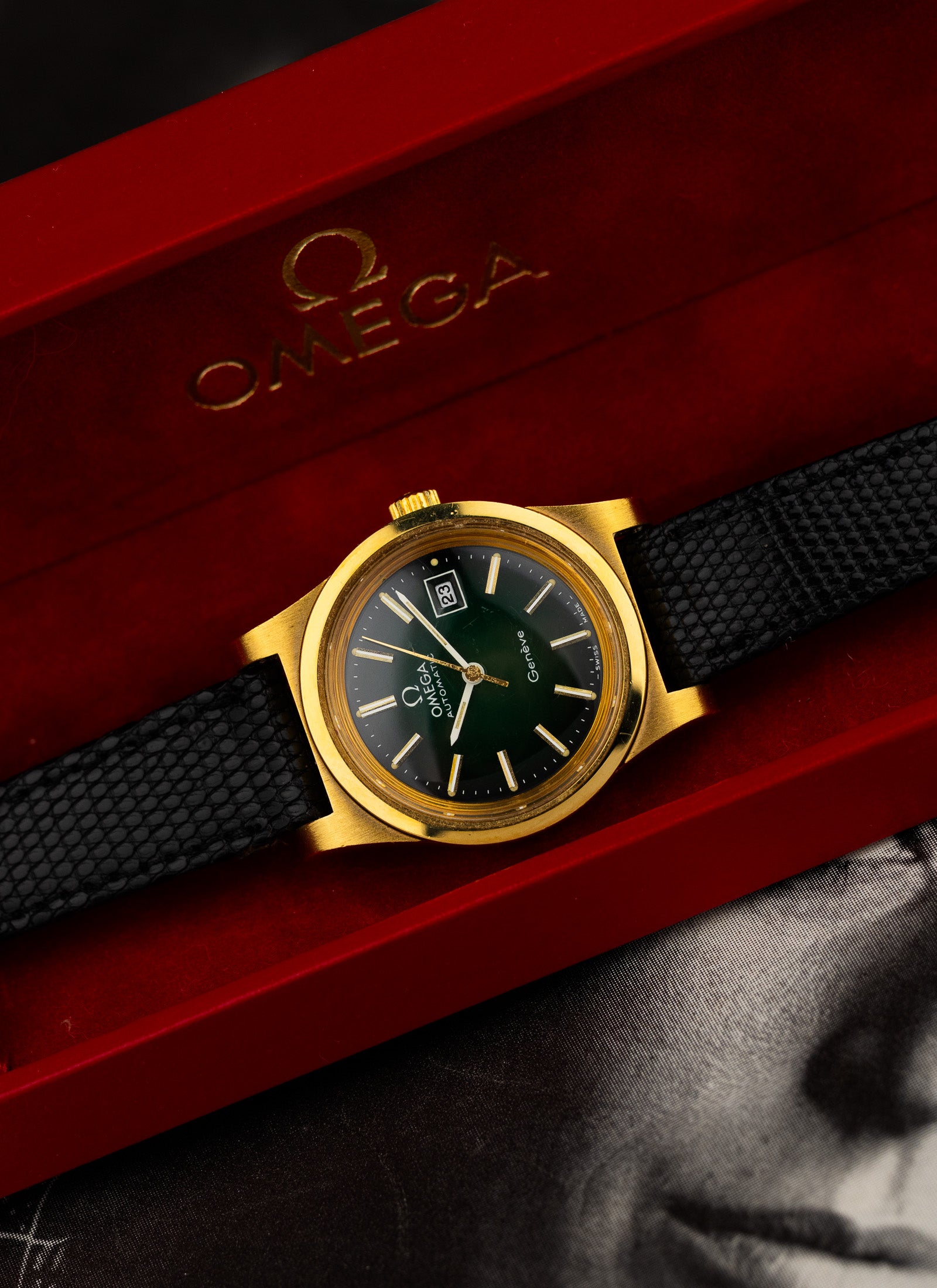 1973 Lady Omega Geneve Green Vignette LNOS 566.0065 cal. 684 Box