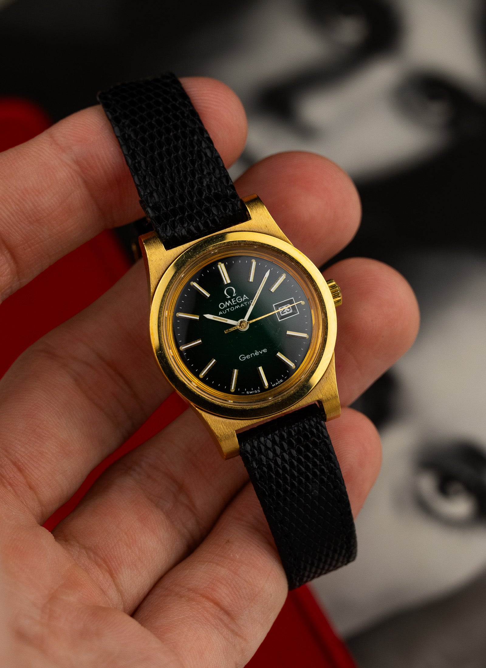 1973 Lady Omega Geneve Green Vignette LNOS 566.0065 cal. 684 Box