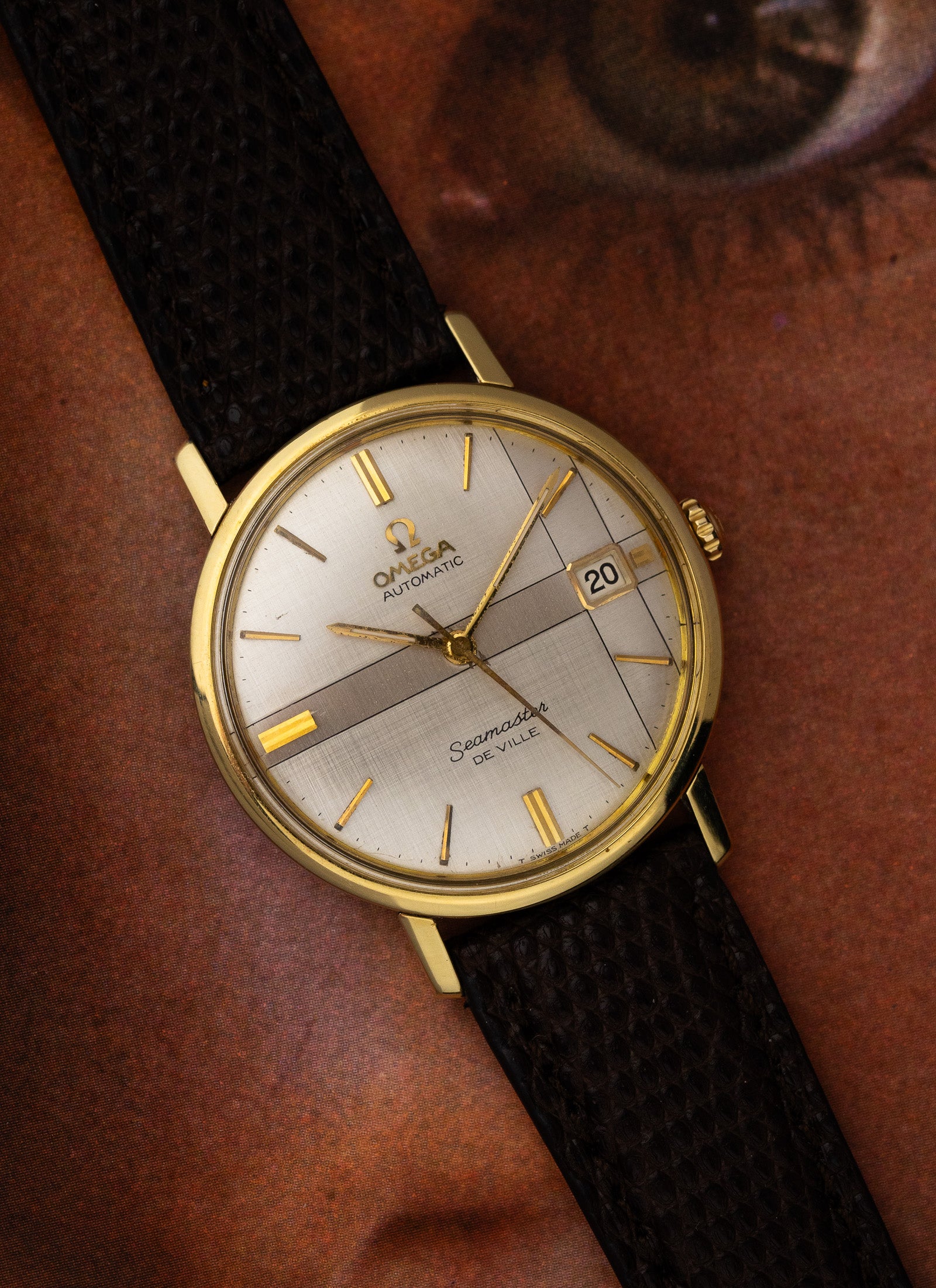1966 Omega Seamaster De Ville Cross Linen Dial 166.020 cal. 565