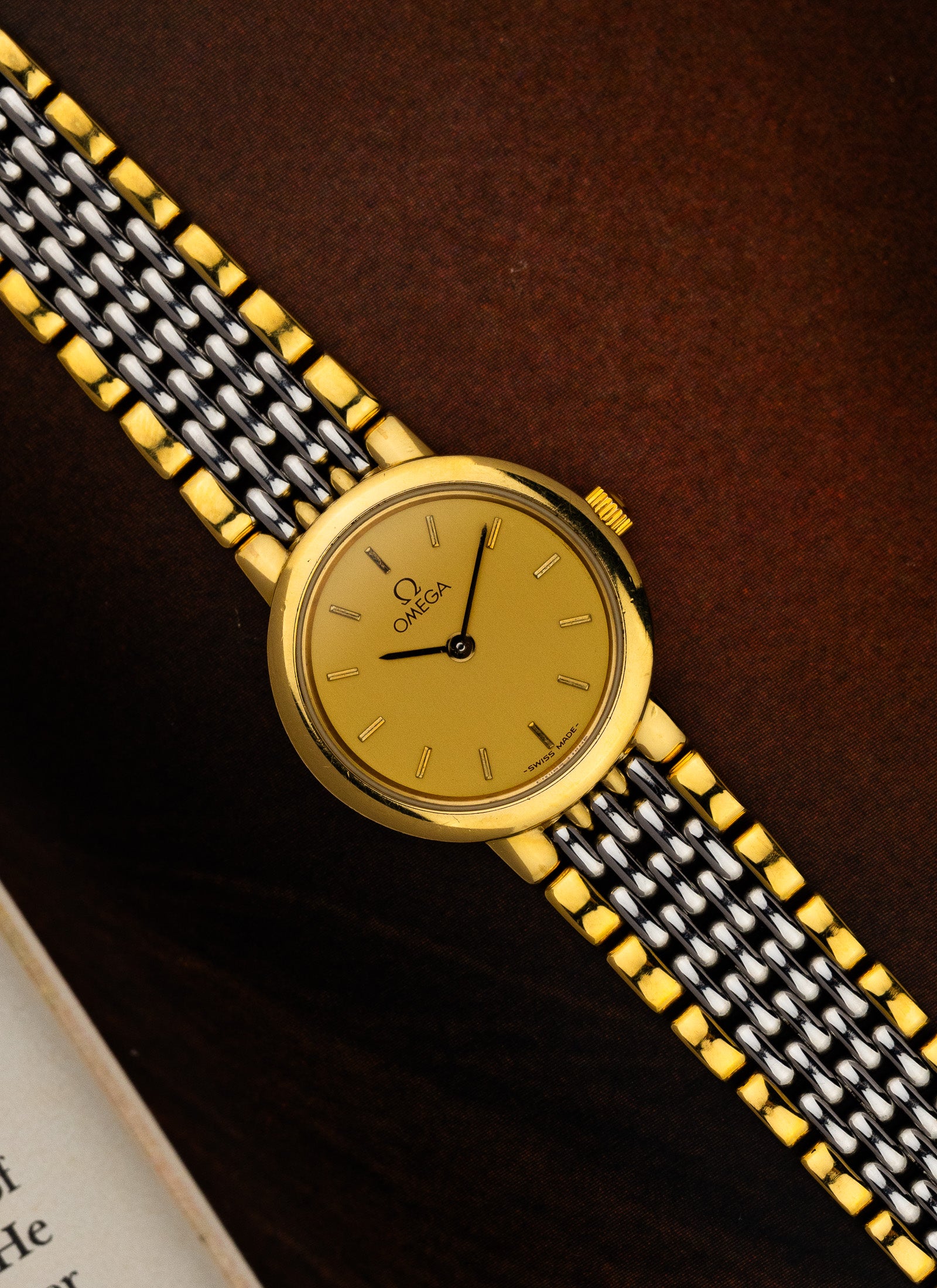 1980s Lady Omega De Ville Bicolor Bracelet 795.0897.2