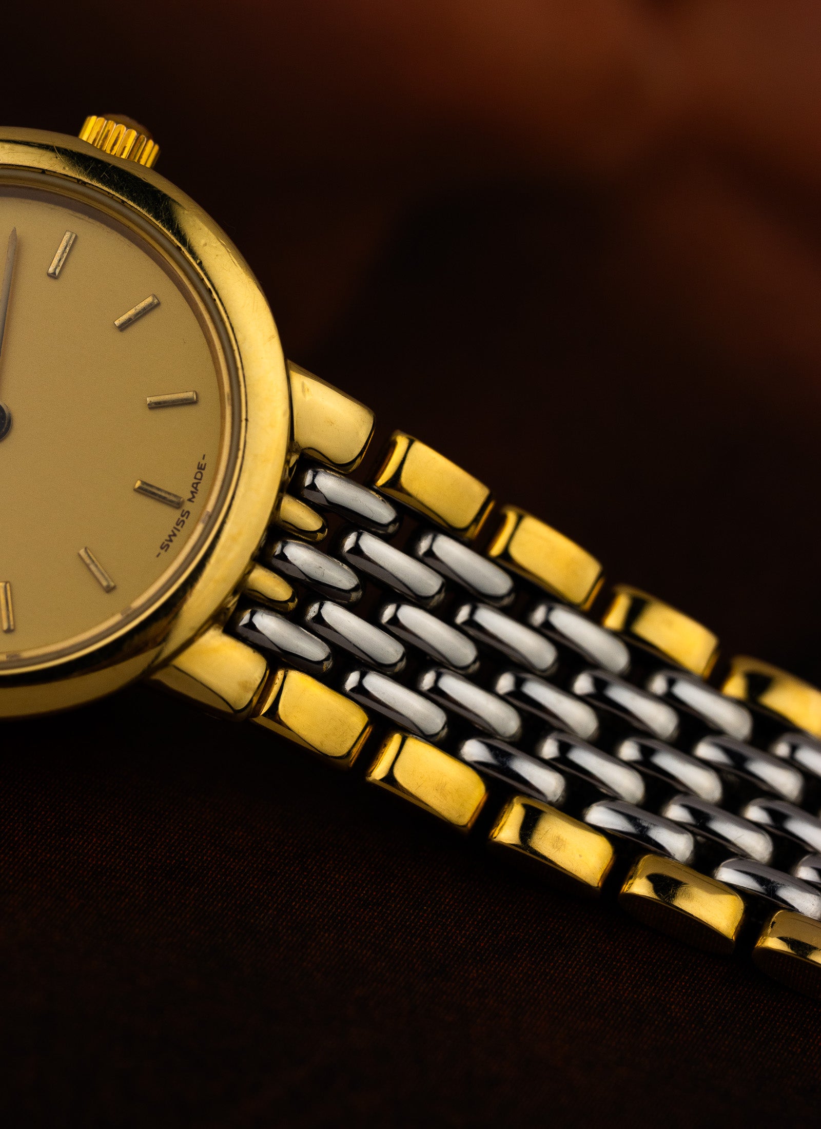 1980s Lady Omega De Ville Bicolor Bracelet 795.0897.2