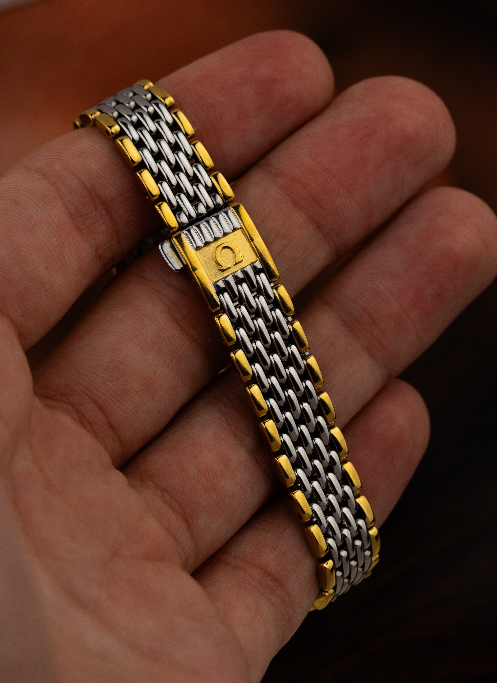 1980s Lady Omega De Ville Bicolor Bracelet 795.0897.2