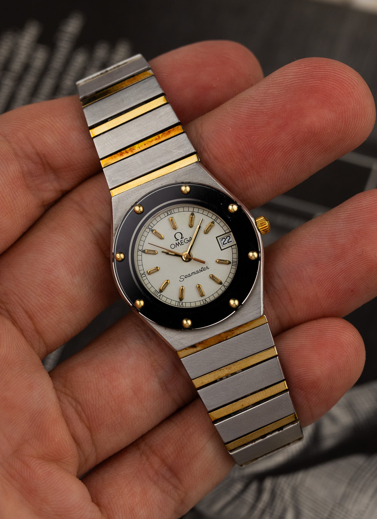 1980s Lady Omega Seamaster Bicolor 796.08570