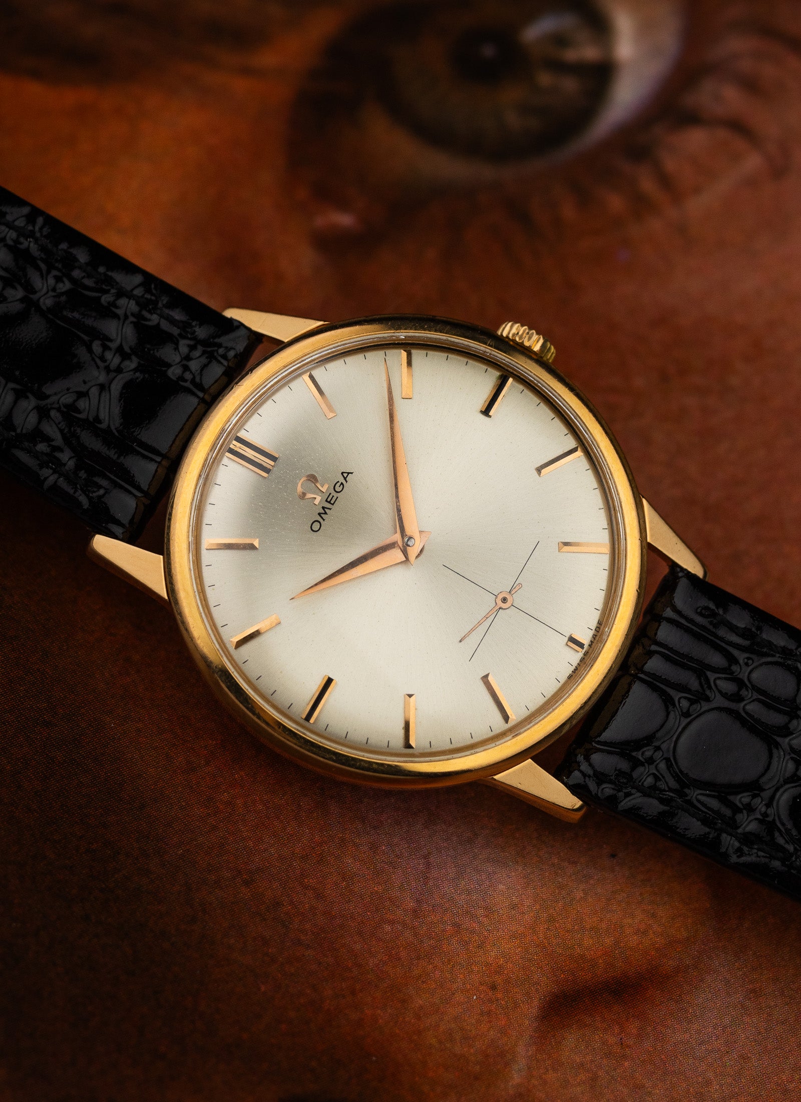 1962 18K Omega Rose Gold 14715-62 cal. 268 Serviced
