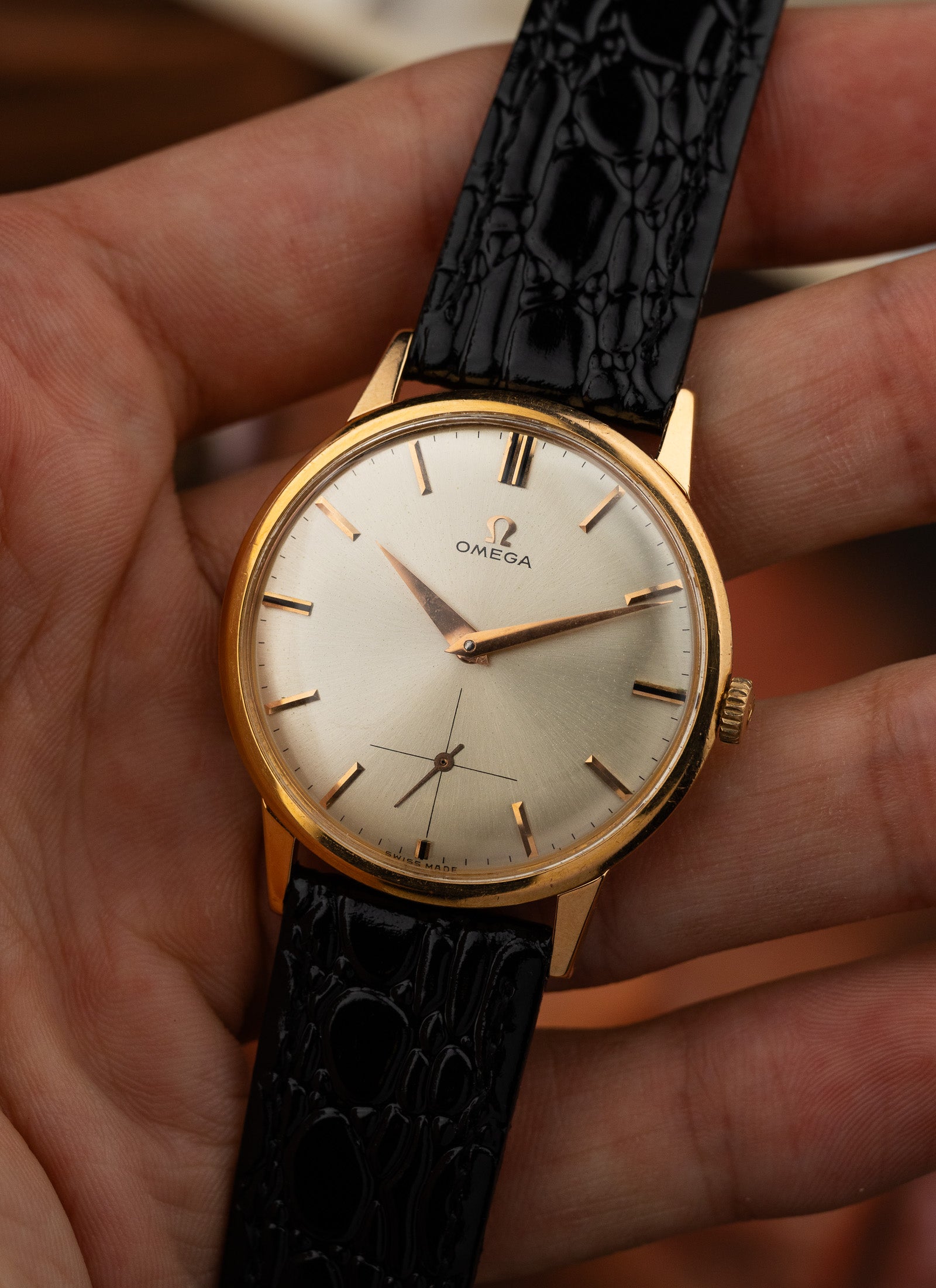 1962 18K Omega Rose Gold 14715-62 cal. 268 Serviced