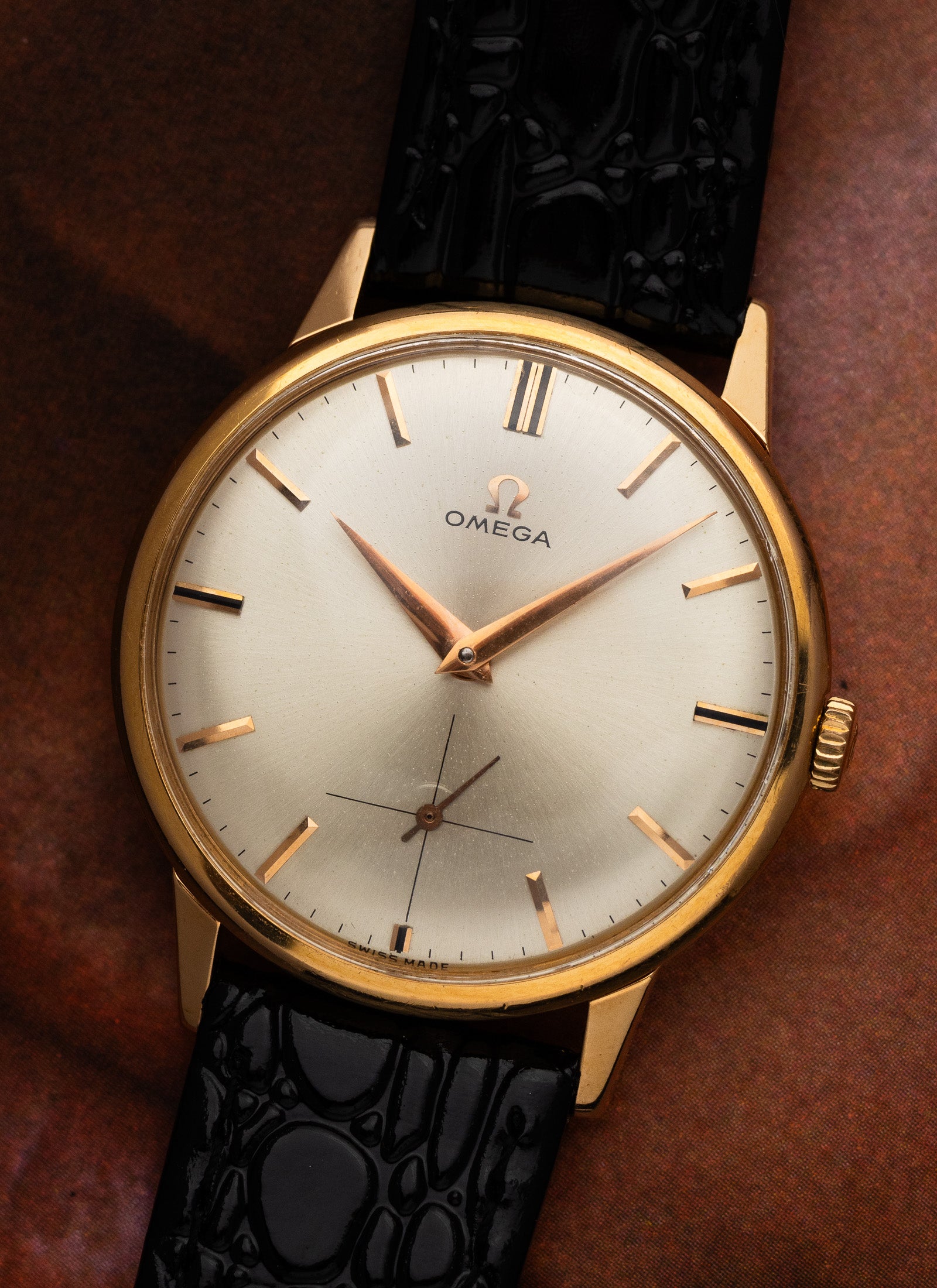 1962 18K Omega Rose Gold 14715-62 cal. 268 Serviced