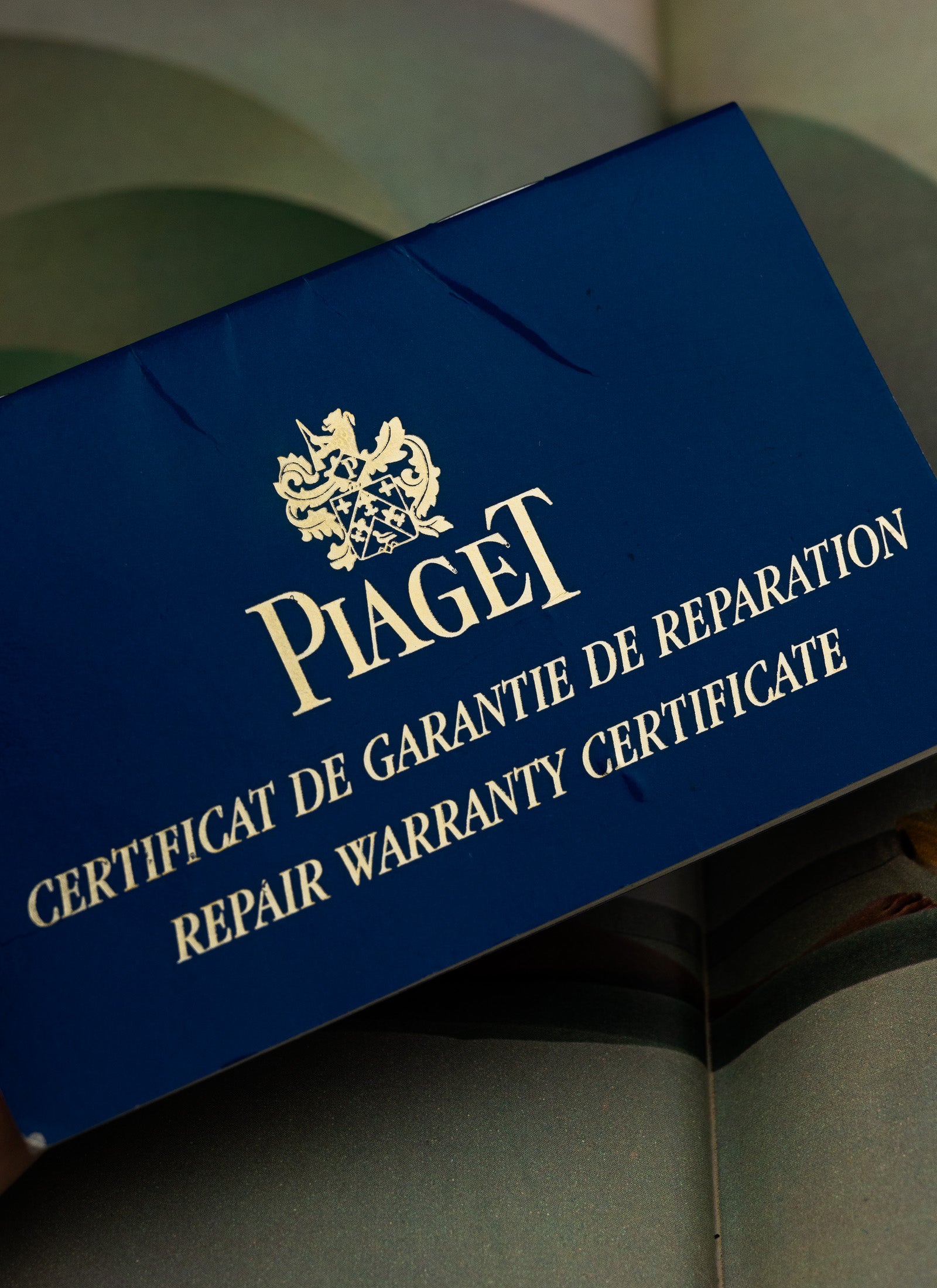 1970s 18K Piaget Tank Clous de Paris 9189 cal. 9P Serviced Pouch & Service Card