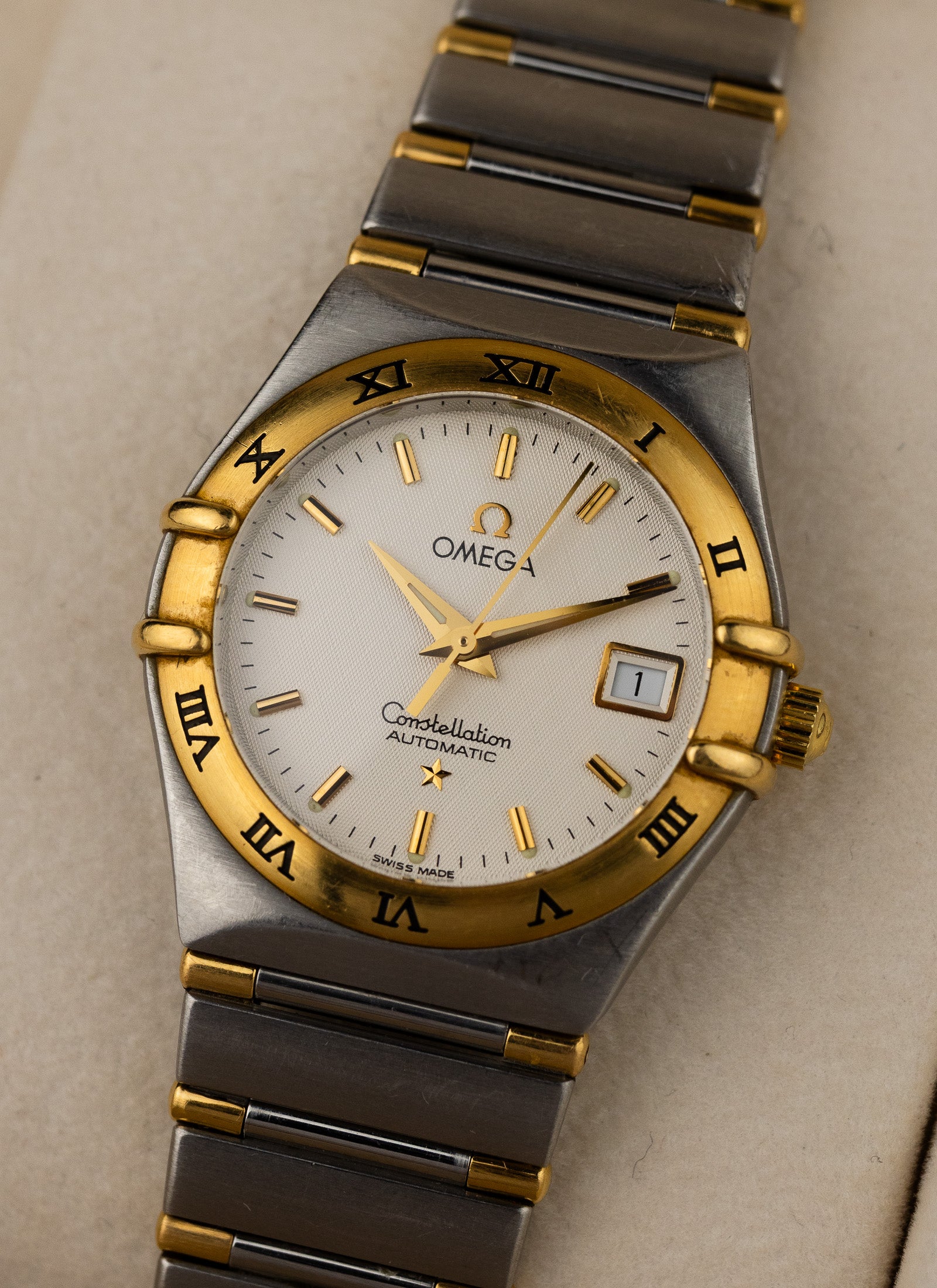 1995 Lady Omega Constellation Bicolor 766.1201 cal. 2520 Box