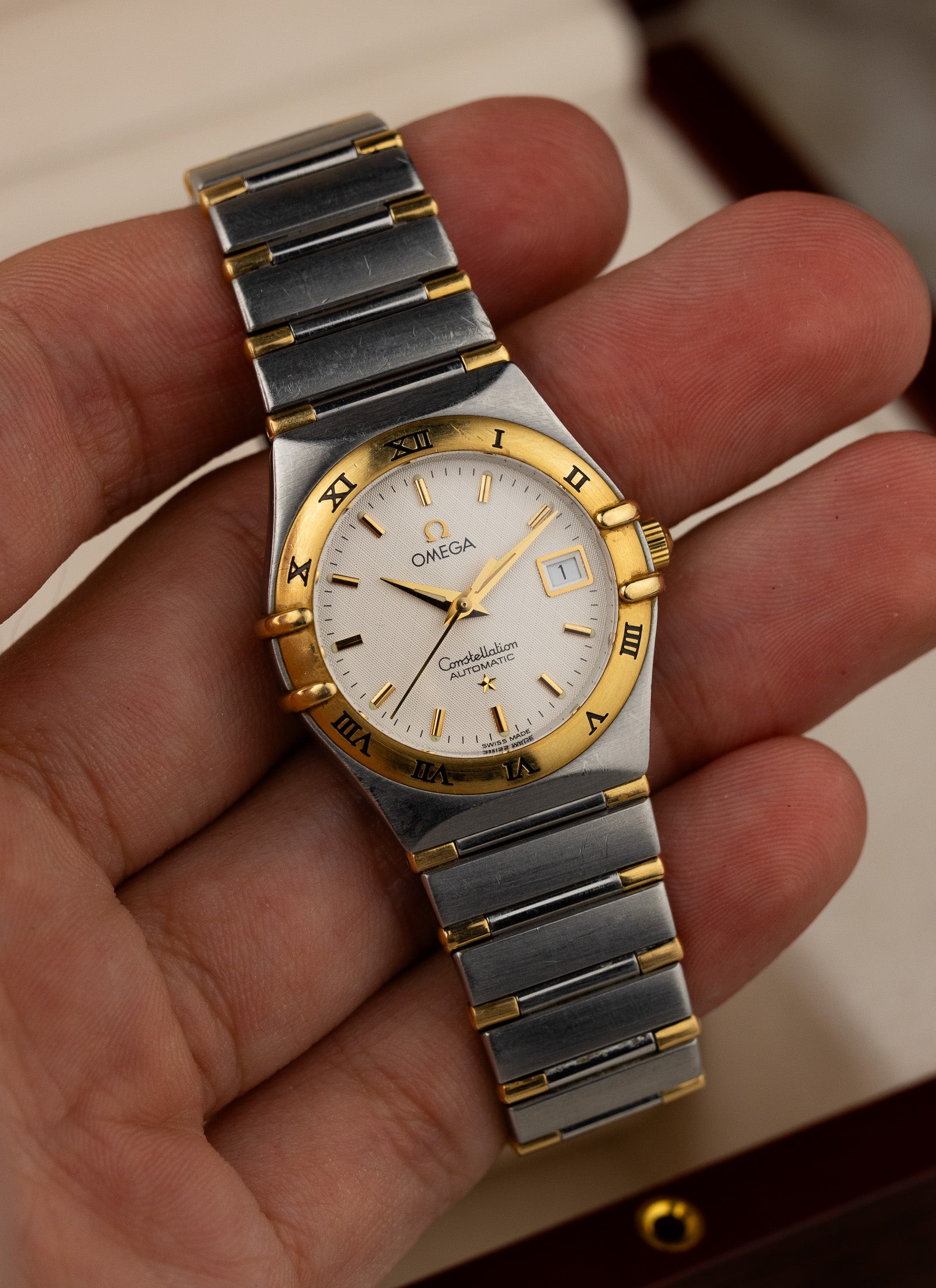 1995 Lady Omega Constellation Bicolor 766.1201 cal. 2520 Box