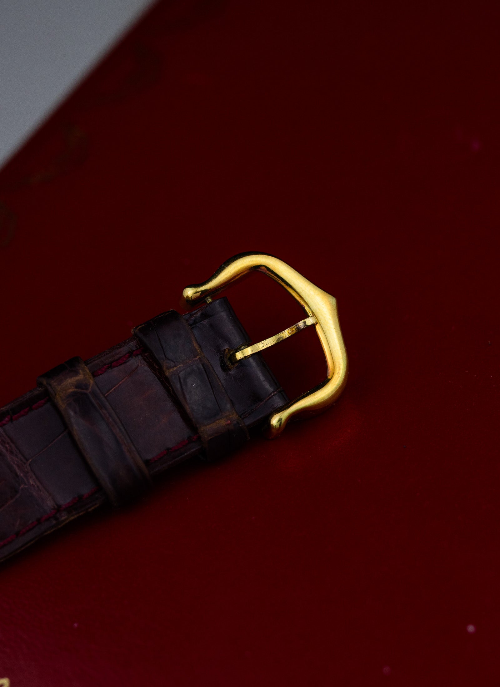 1990s 18K Cartier Vendome Trinity Quartz Box