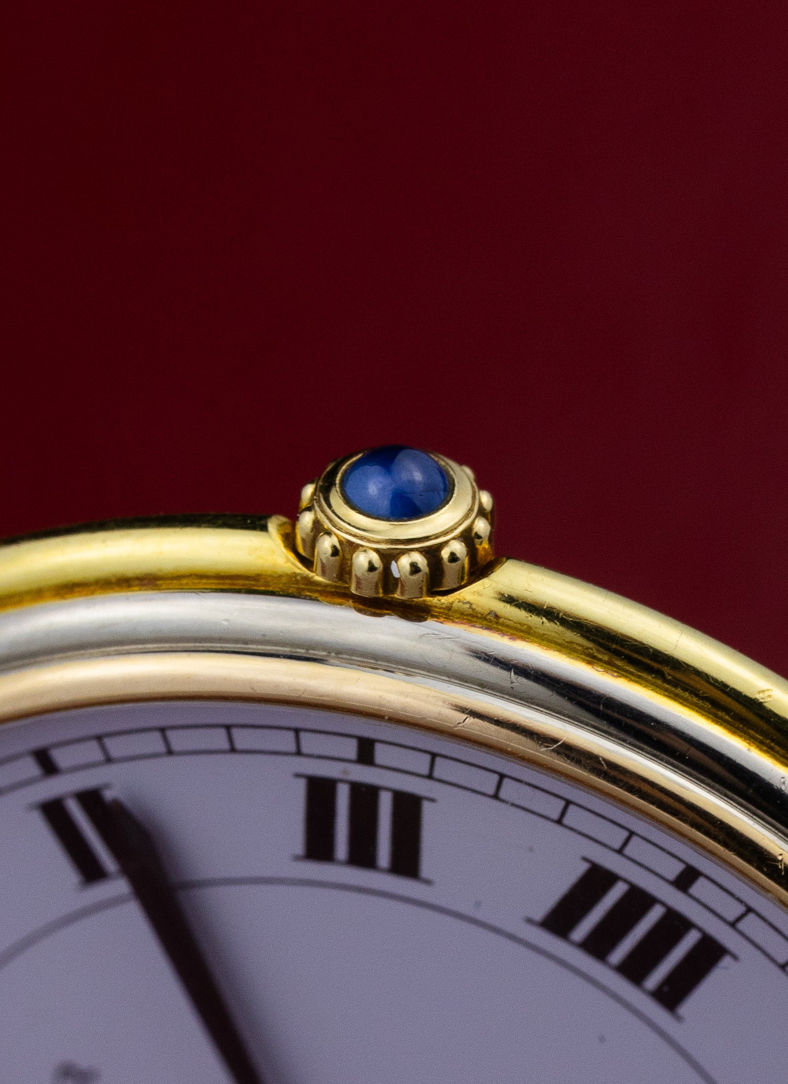1990s 18K Cartier Vendome Trinity Quartz Box