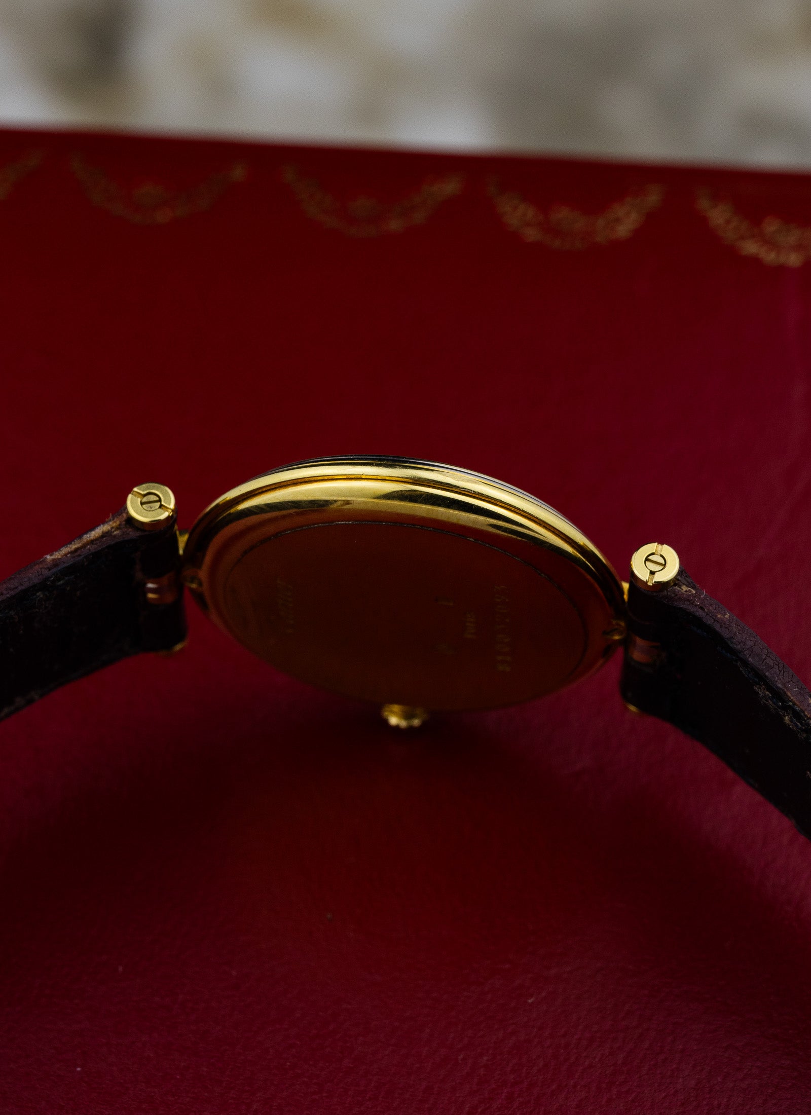 1990s 18K Cartier Vendome Trinity Quartz Box