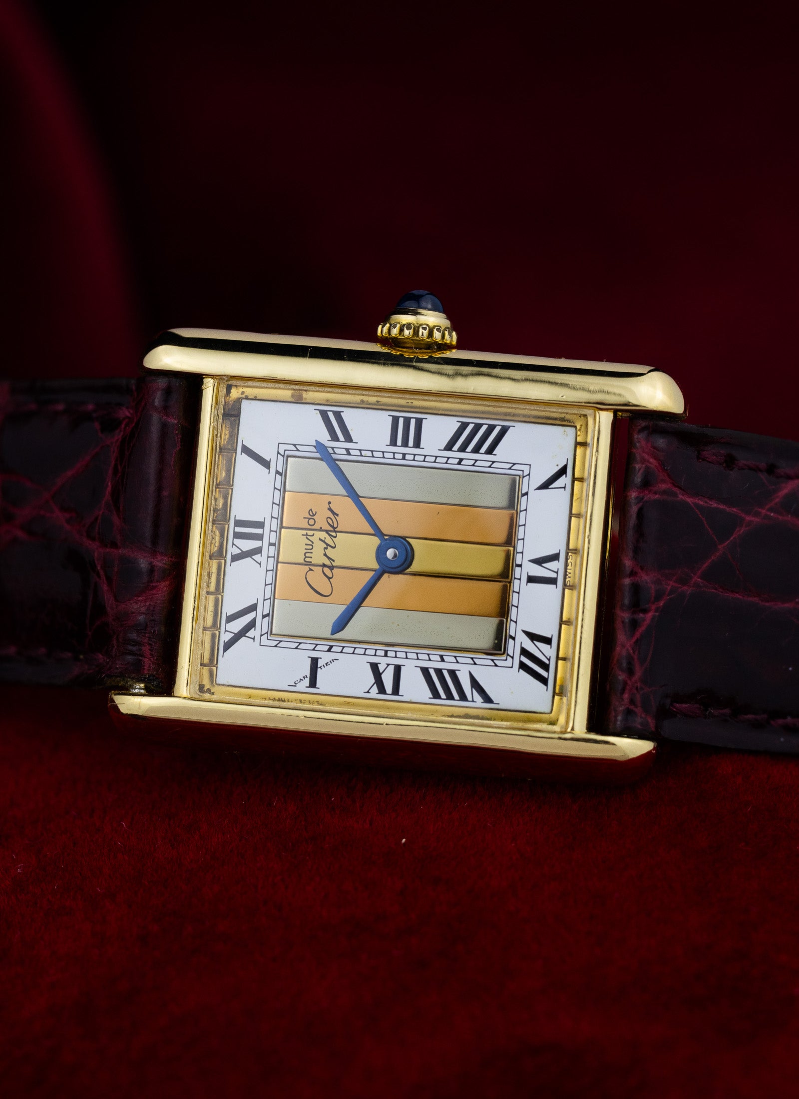 1990s Cartier Must Tank Trinity 590005 Travel Pouch