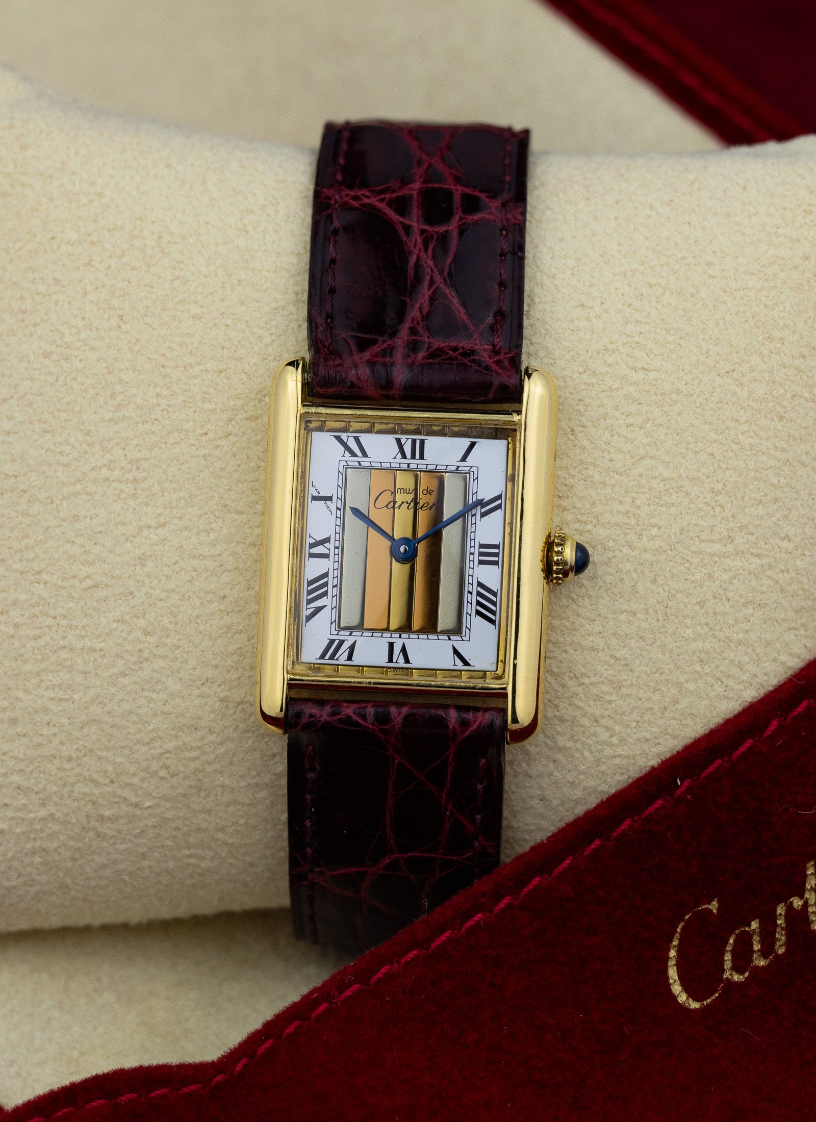 1990s Cartier Must Tank Trinity 590005 Travel Pouch