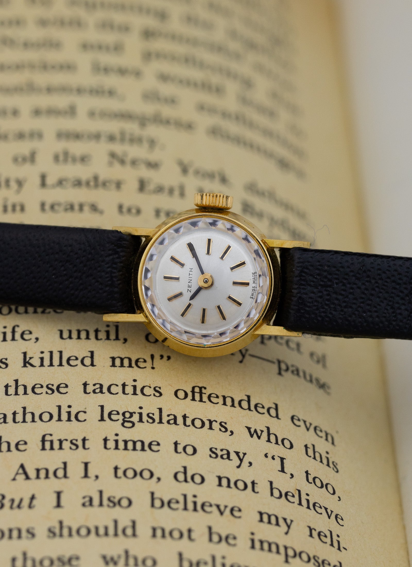 1960s 18K NOS Zenith Cocktail Watch
