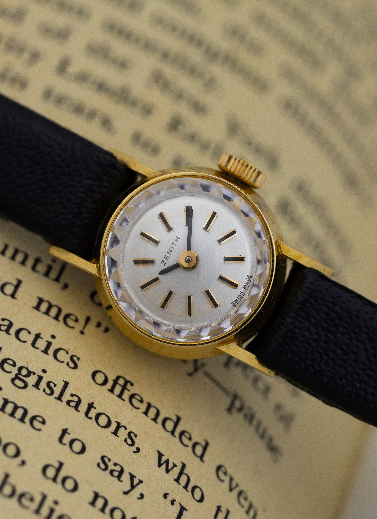 1960s 18K NOS Zenith Cocktail Watch
