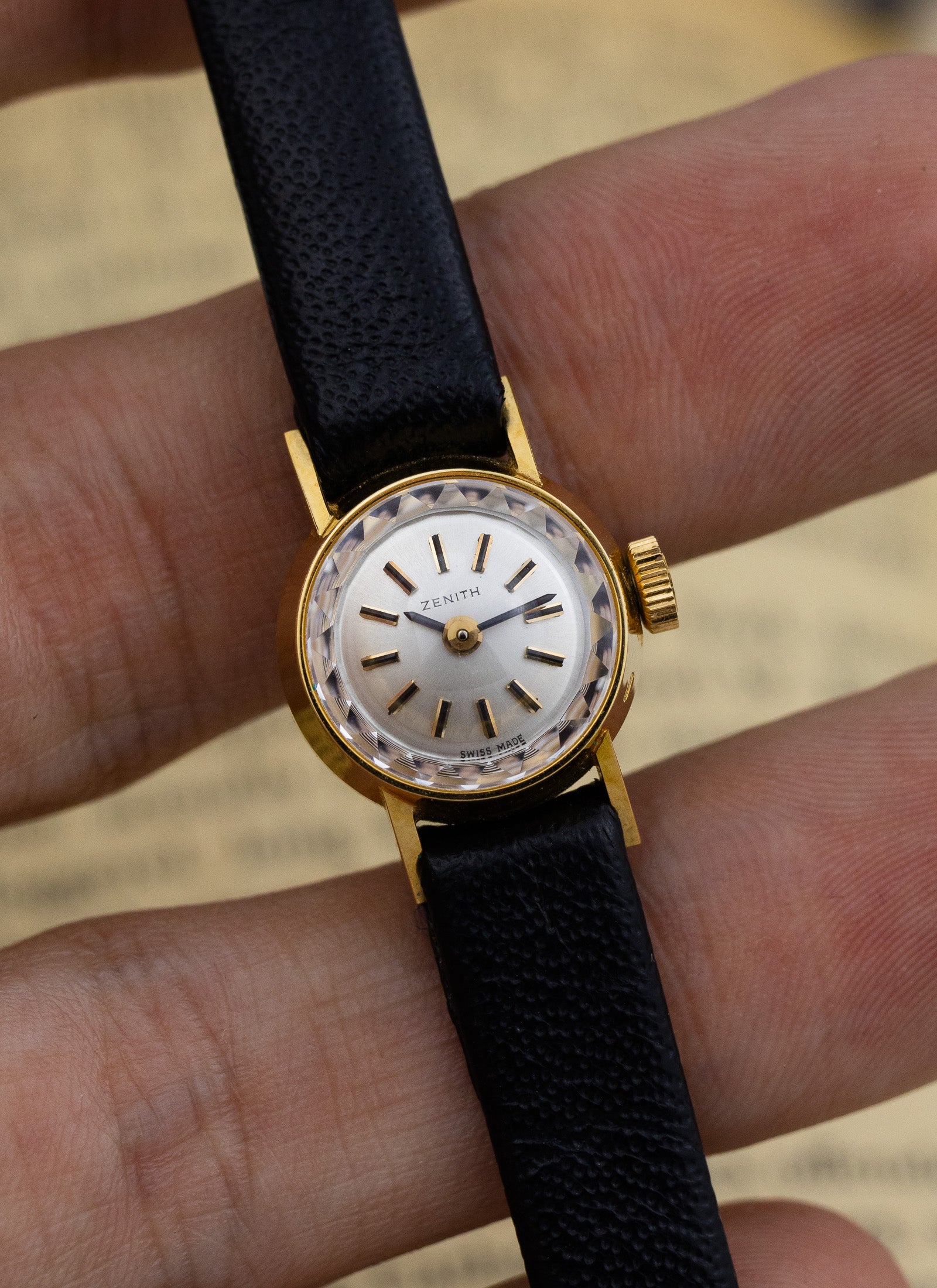 1960s 18K NOS Zenith Cocktail Watch